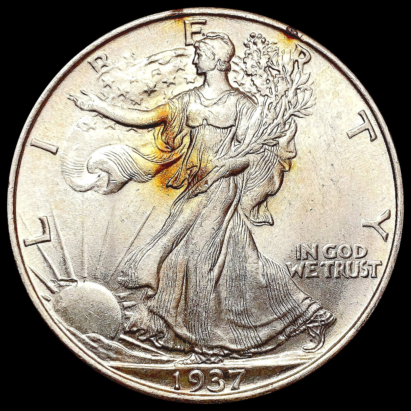 1937 Walking Liberty Half Dollar GEM BU (1 of 2)