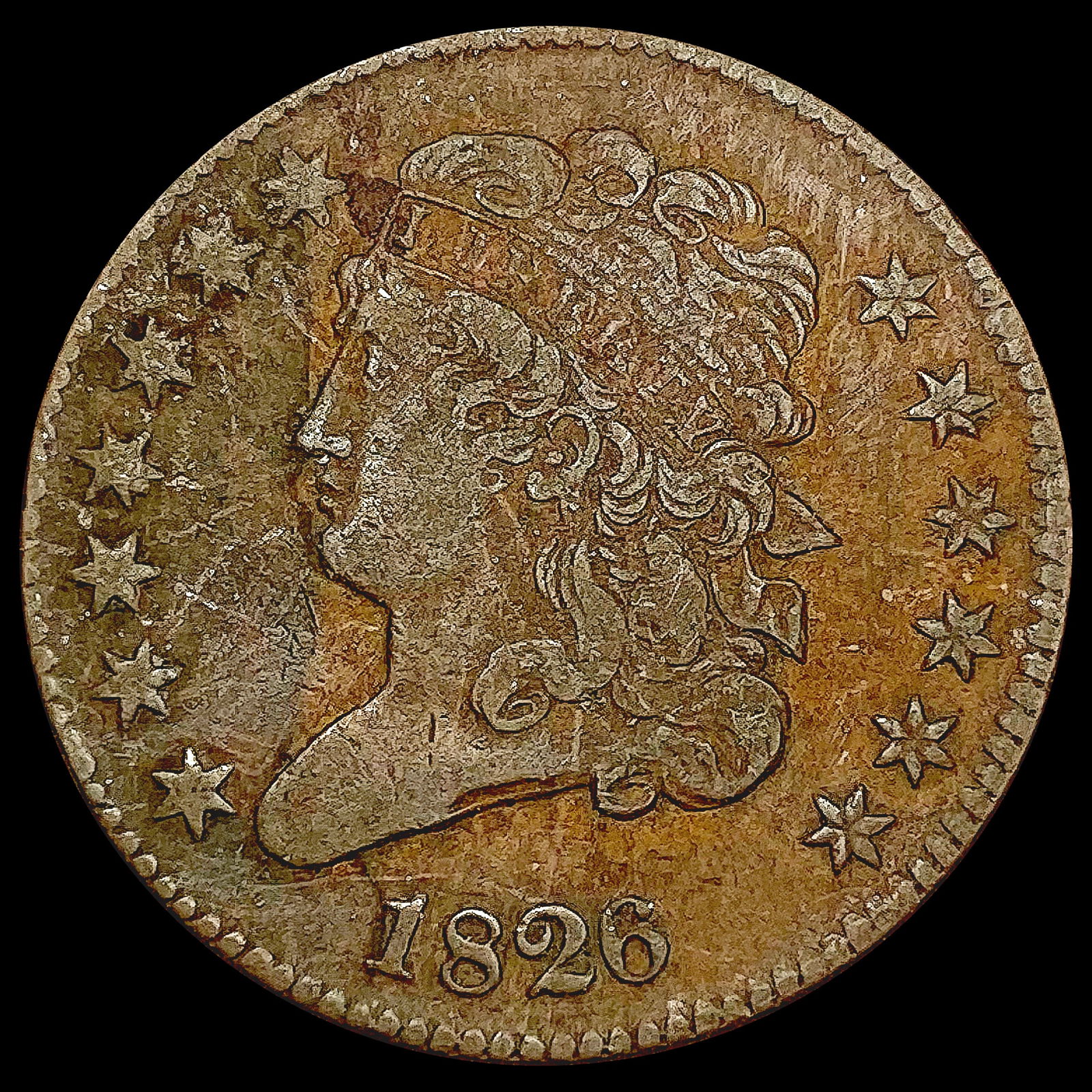 1826 Classic Head Half Cent LIGHTLY CIRCULATED (1 of 2)