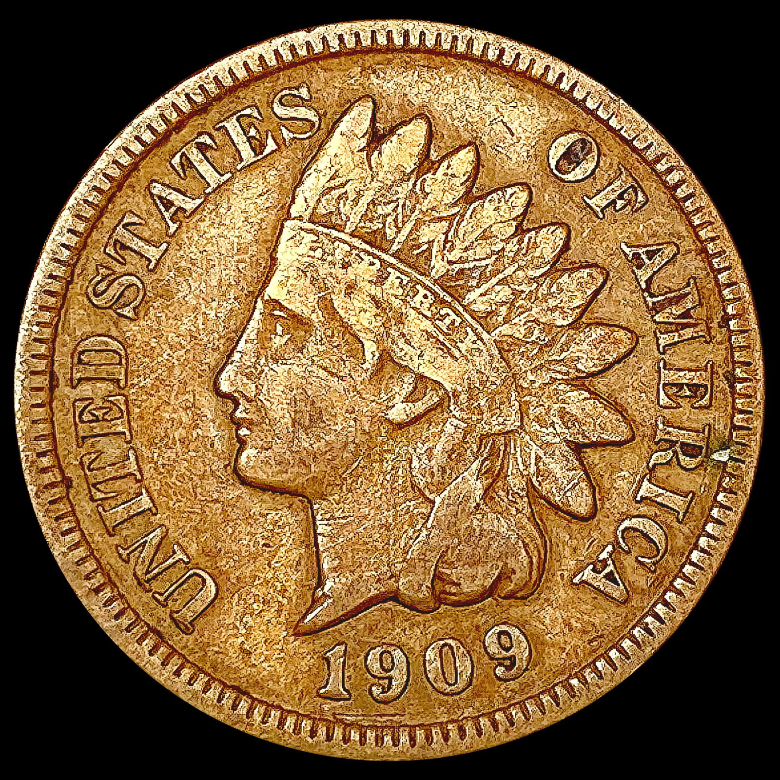 1909-S Indian Head Cent NICELY CIRCULATED (1 of 2)