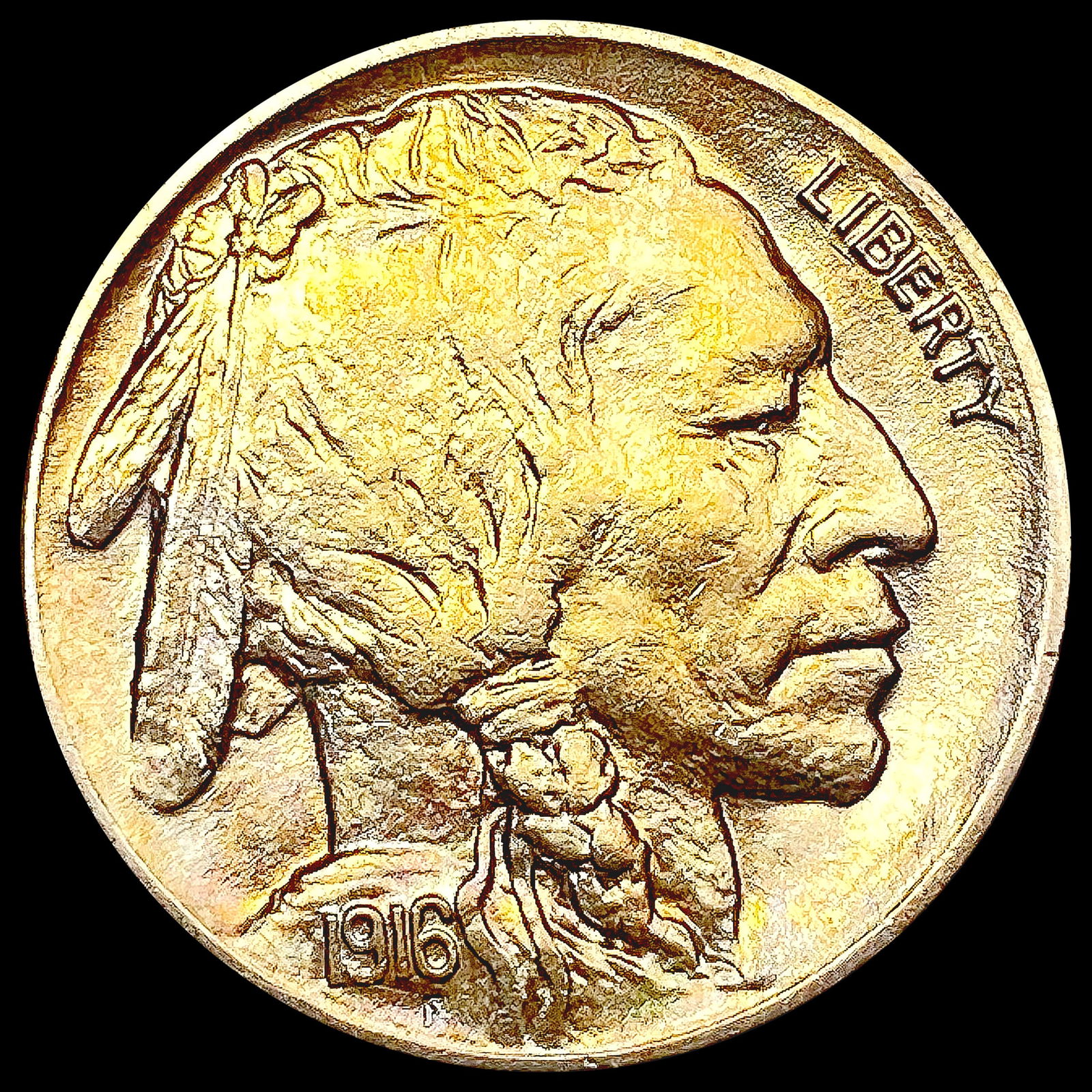 1916 Buffalo Nickel GEM BU (1 of 2)