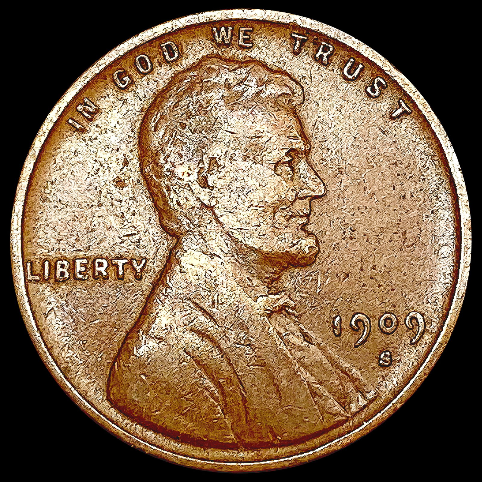 1909-S VDB Wheat Cent CLOSELY UNCIRCULATED (1 of 2)