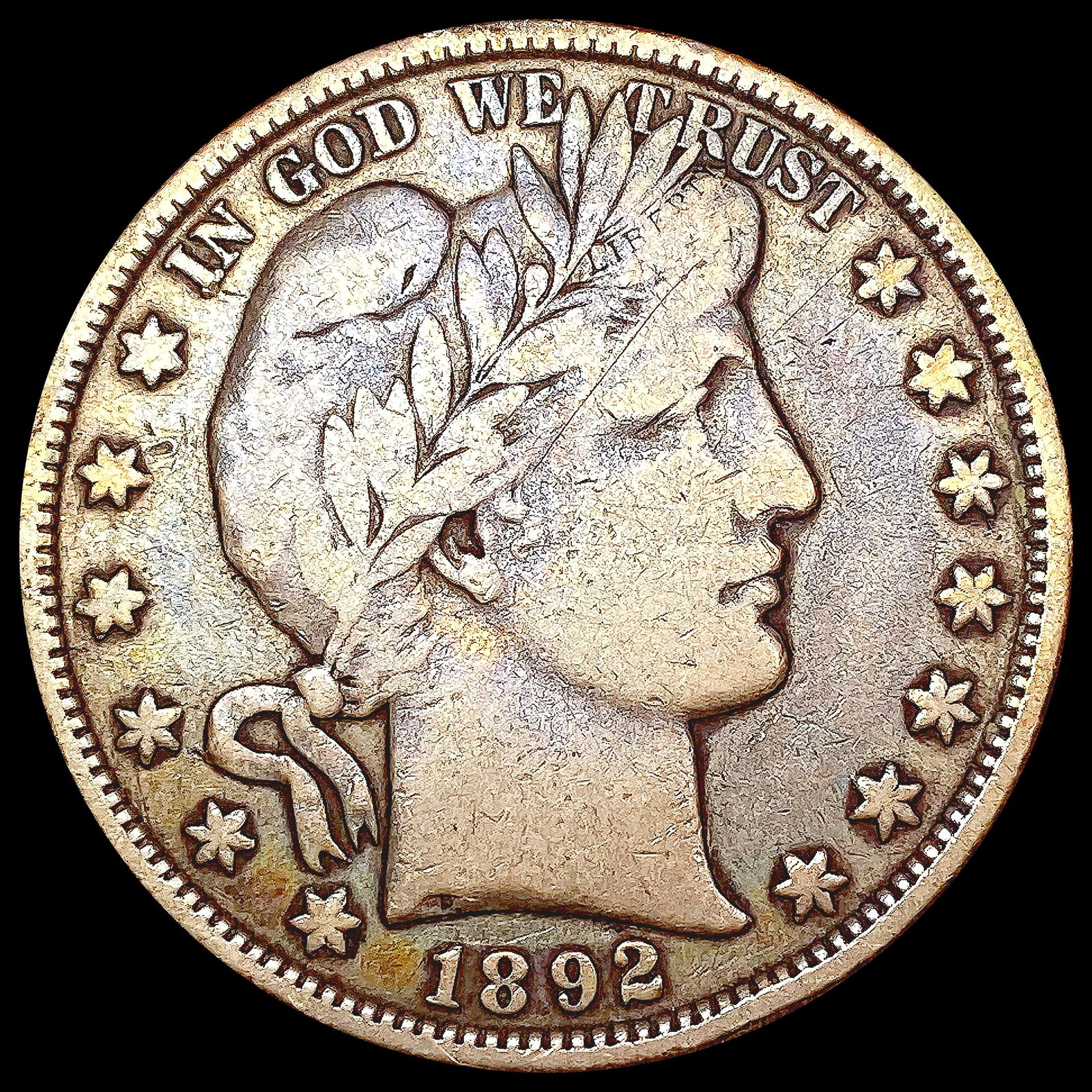 1892 Barber Half Dollar NICELY CIRCULATED (1 of 2)