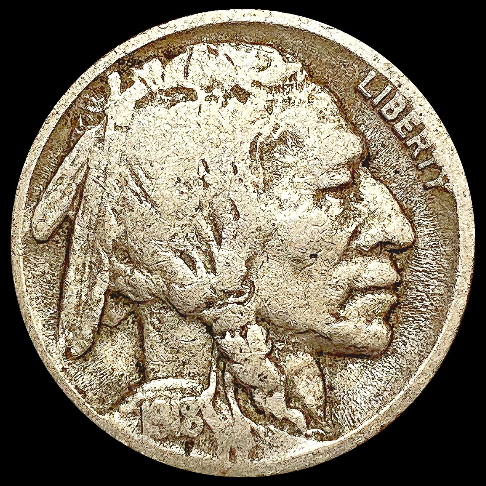 1918/7-D Buffalo Nickel NICELY CIRCULATED (1 of 2)