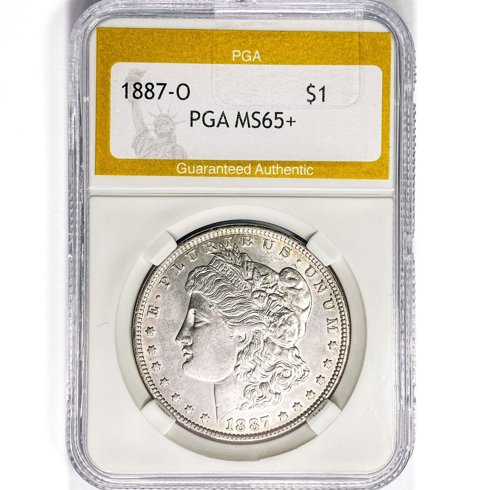 1887-O Morgan Silver Dollar PGA MS65+ (1 of 2)