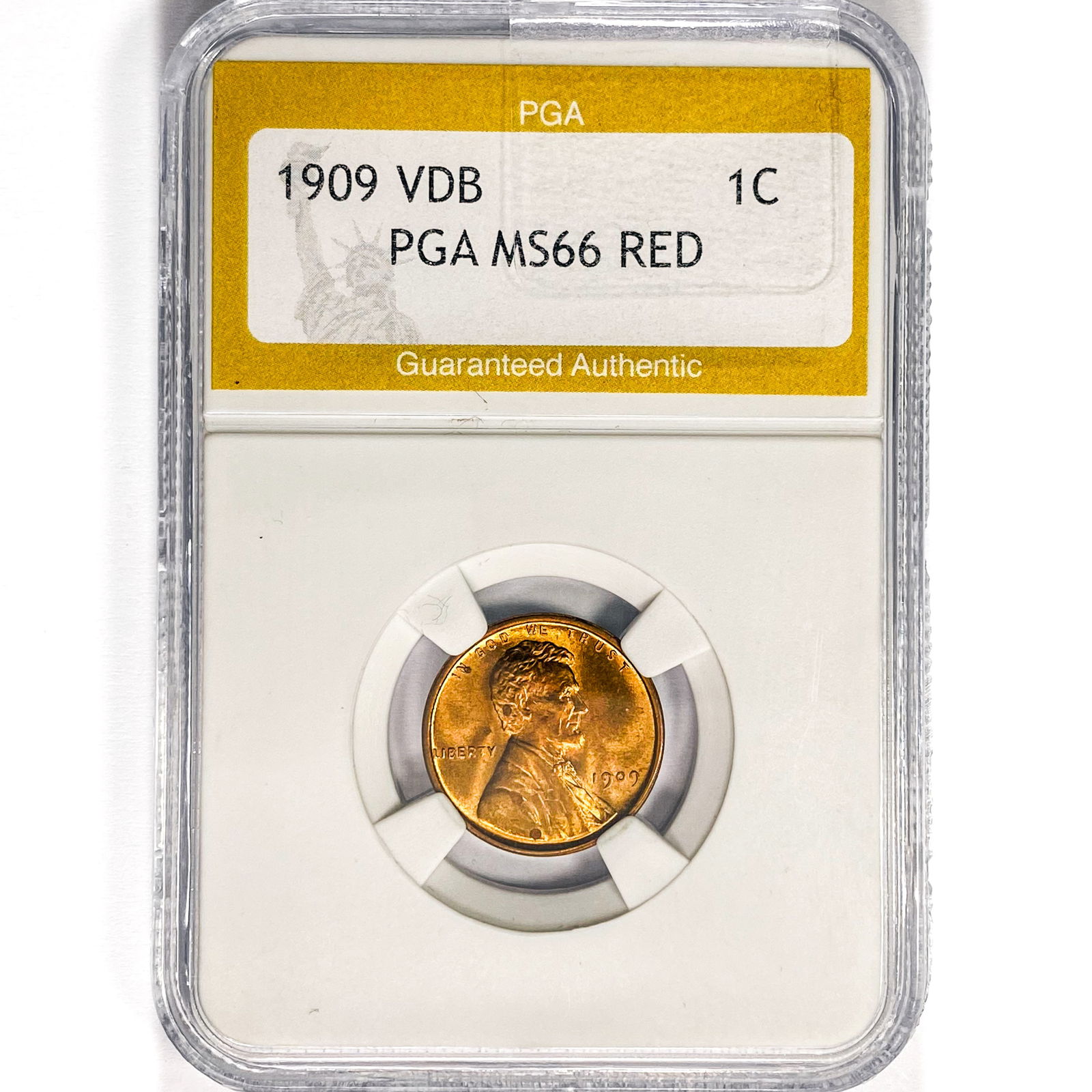 1909 VDB Wheat Cent PGA MS66 RED (1 of 2)