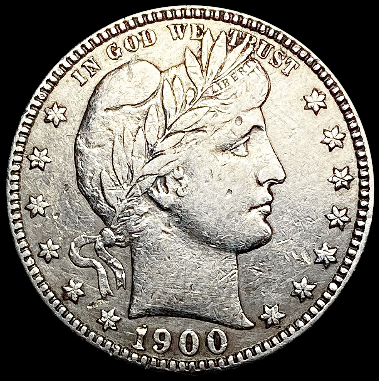 1900-S Barber Quarter NEARLY UNCIRCULATED (1 of 2)