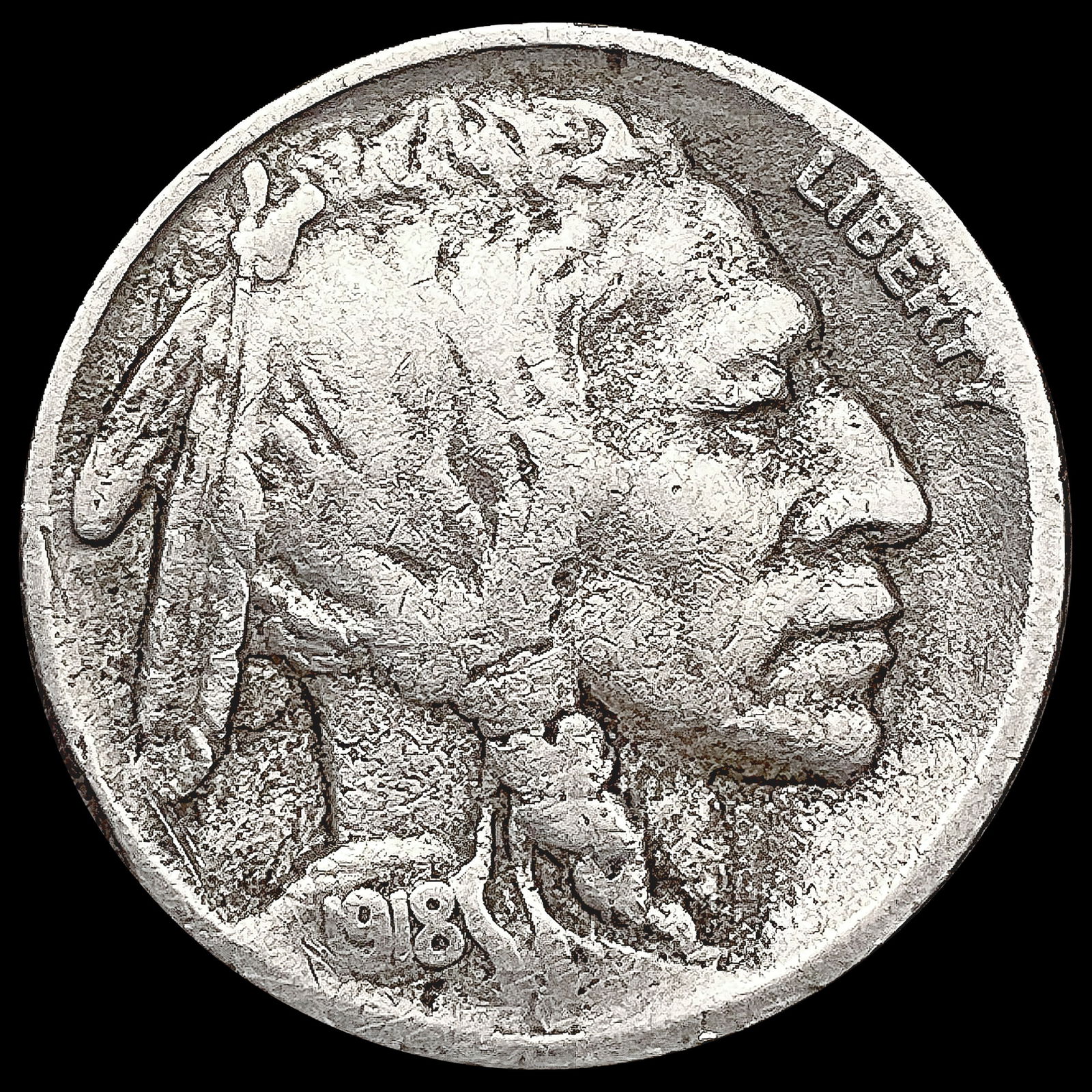 1918-S Buffalo Nickel LIGHTLY CIRCULATED (1 of 2)