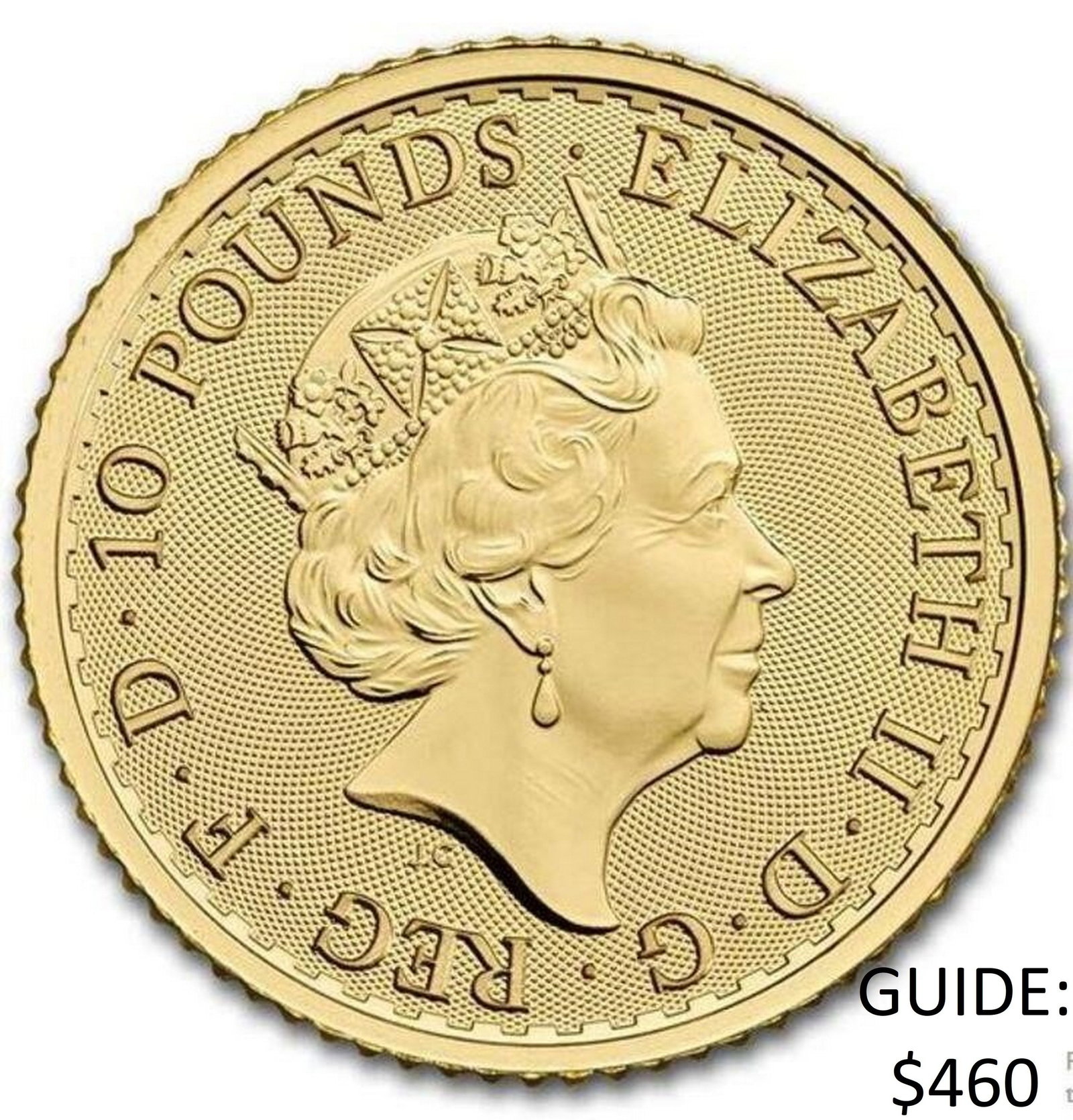2023 1/10 oz Gold Queen Britannia: 2023 1/10 oz Gold Queen Britannia