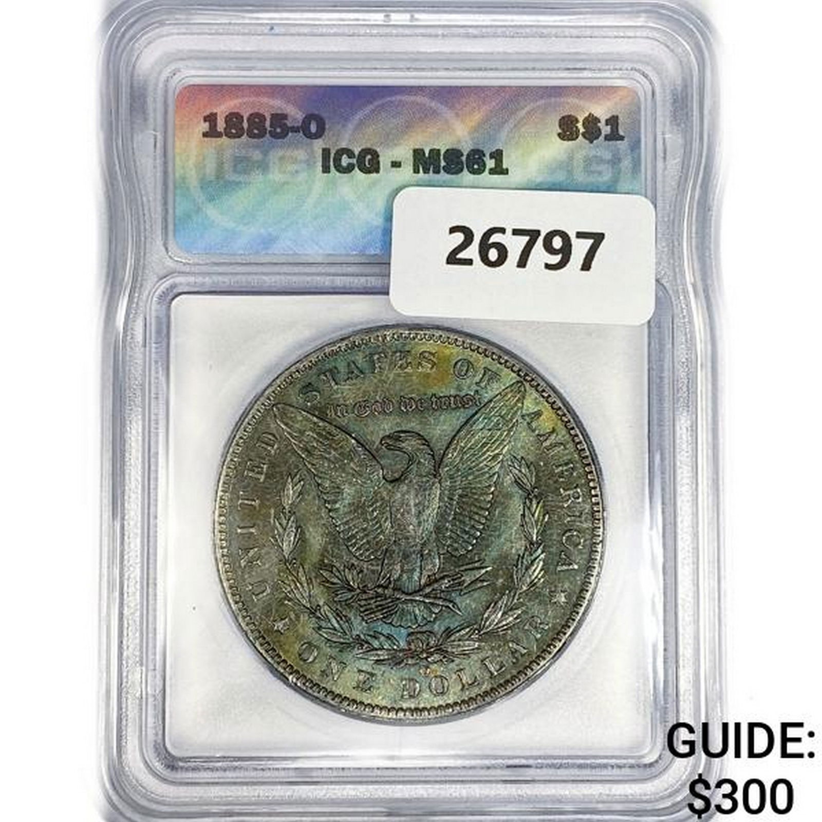 1885-O Morgan Silver Dollar ICG MS61 (1 of 2)
