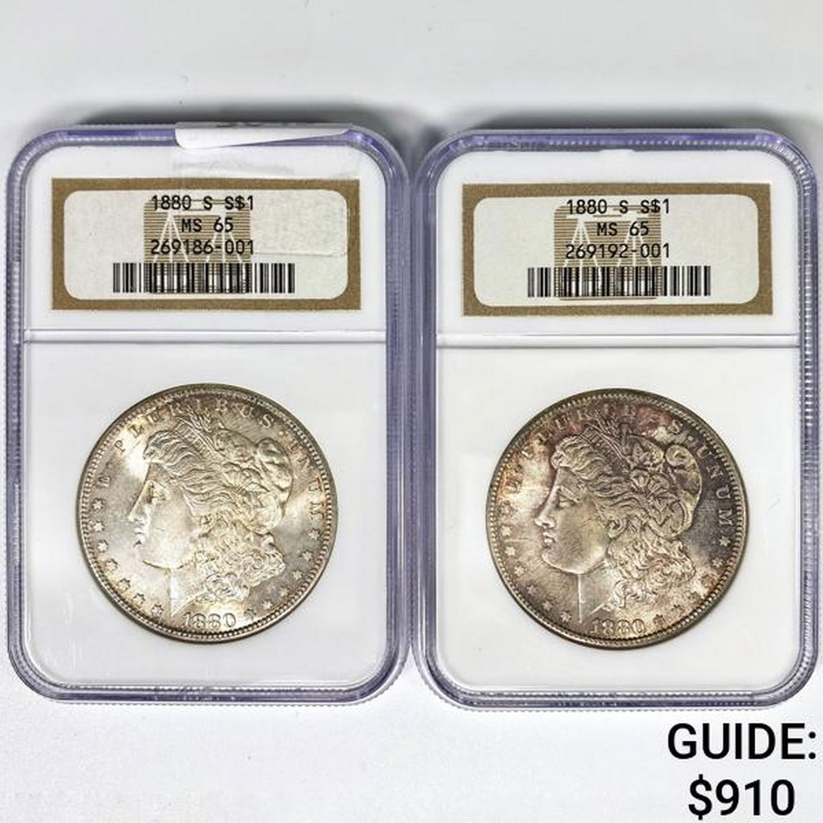 [2] 1880-S Morgan Silver Dollar NGC MS65 (1 of 2)