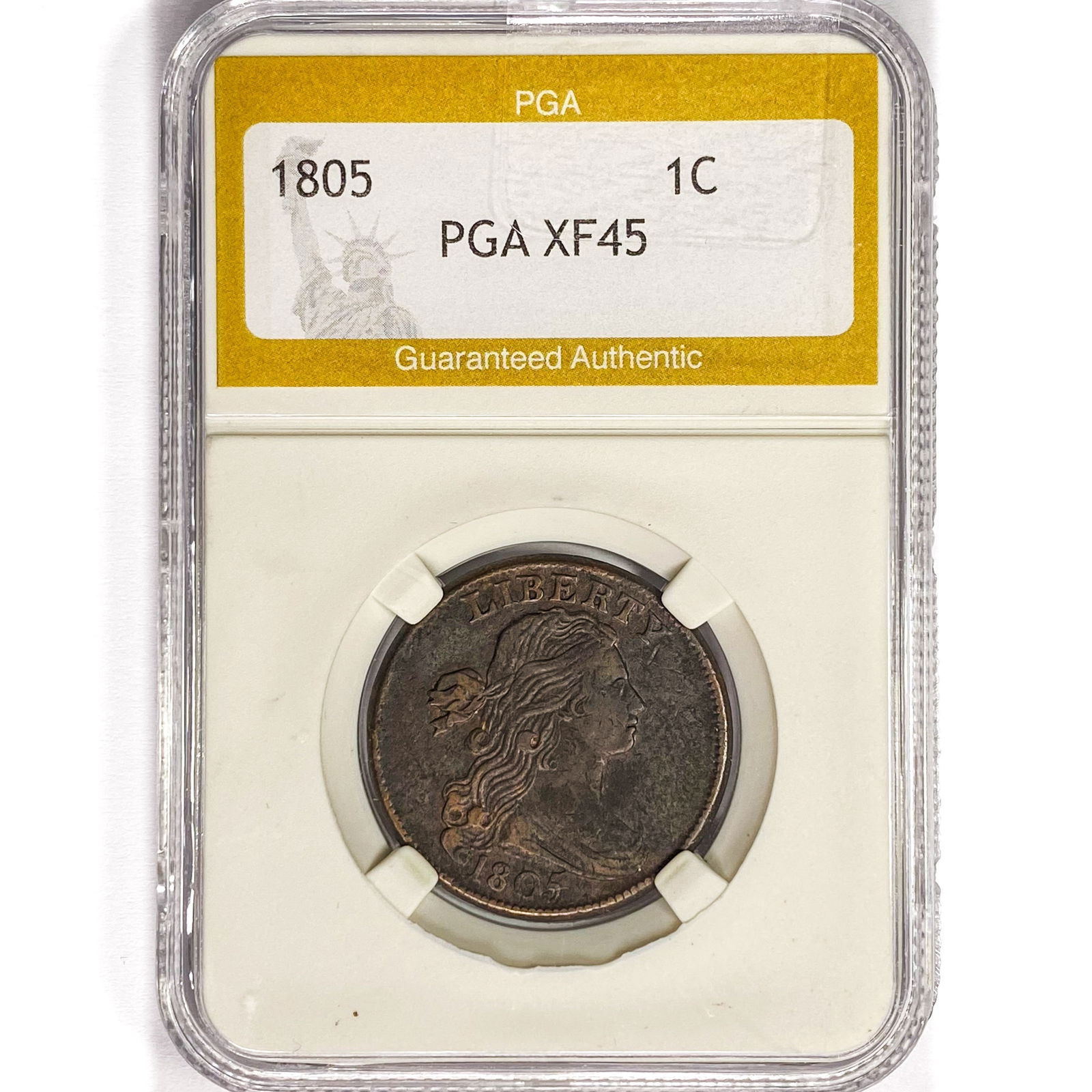 1805 Draped Bust Large Cent PGA XF45 (1 of 2)