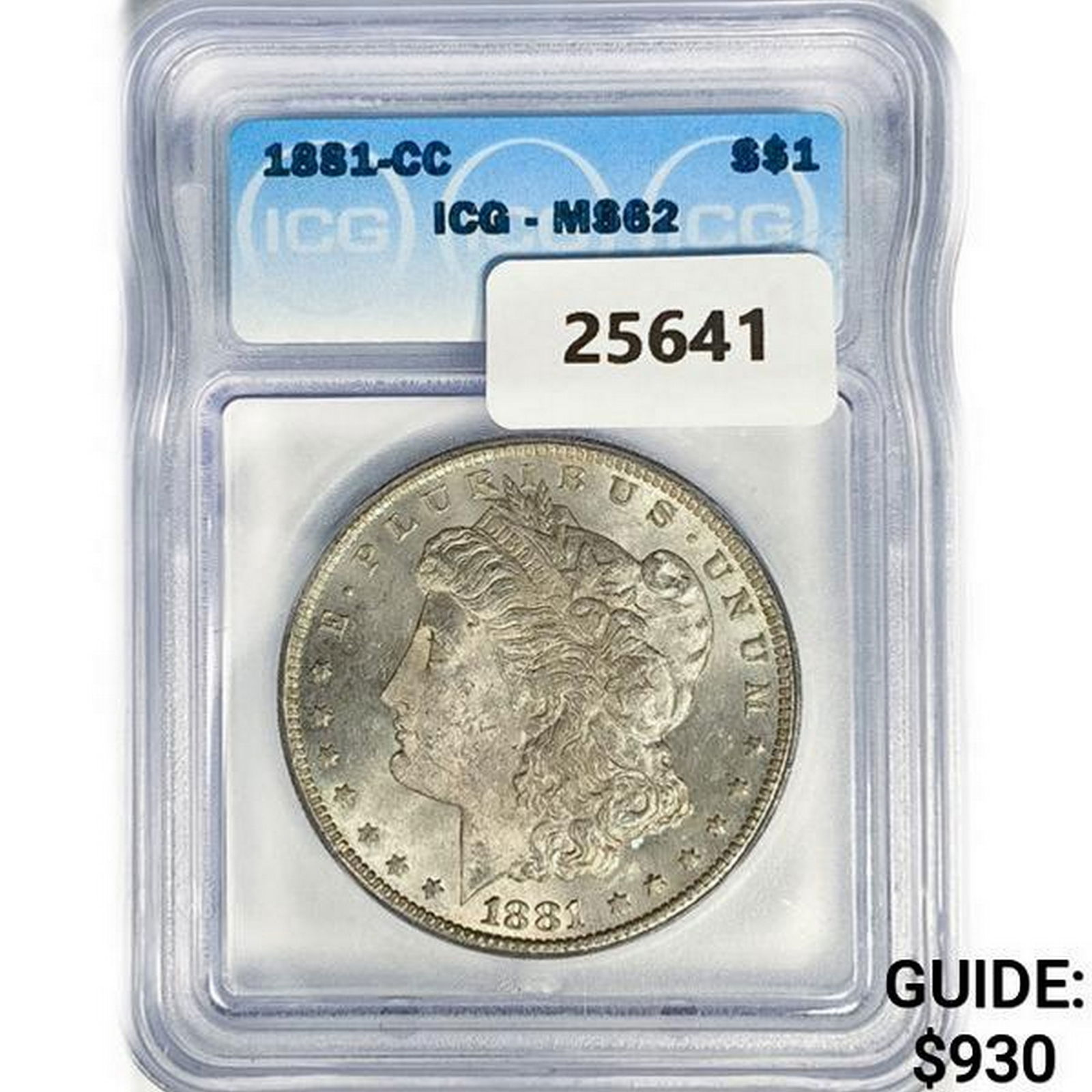 1881-CC Morgan Silver Dollar ICG MS62 (1 of 2)