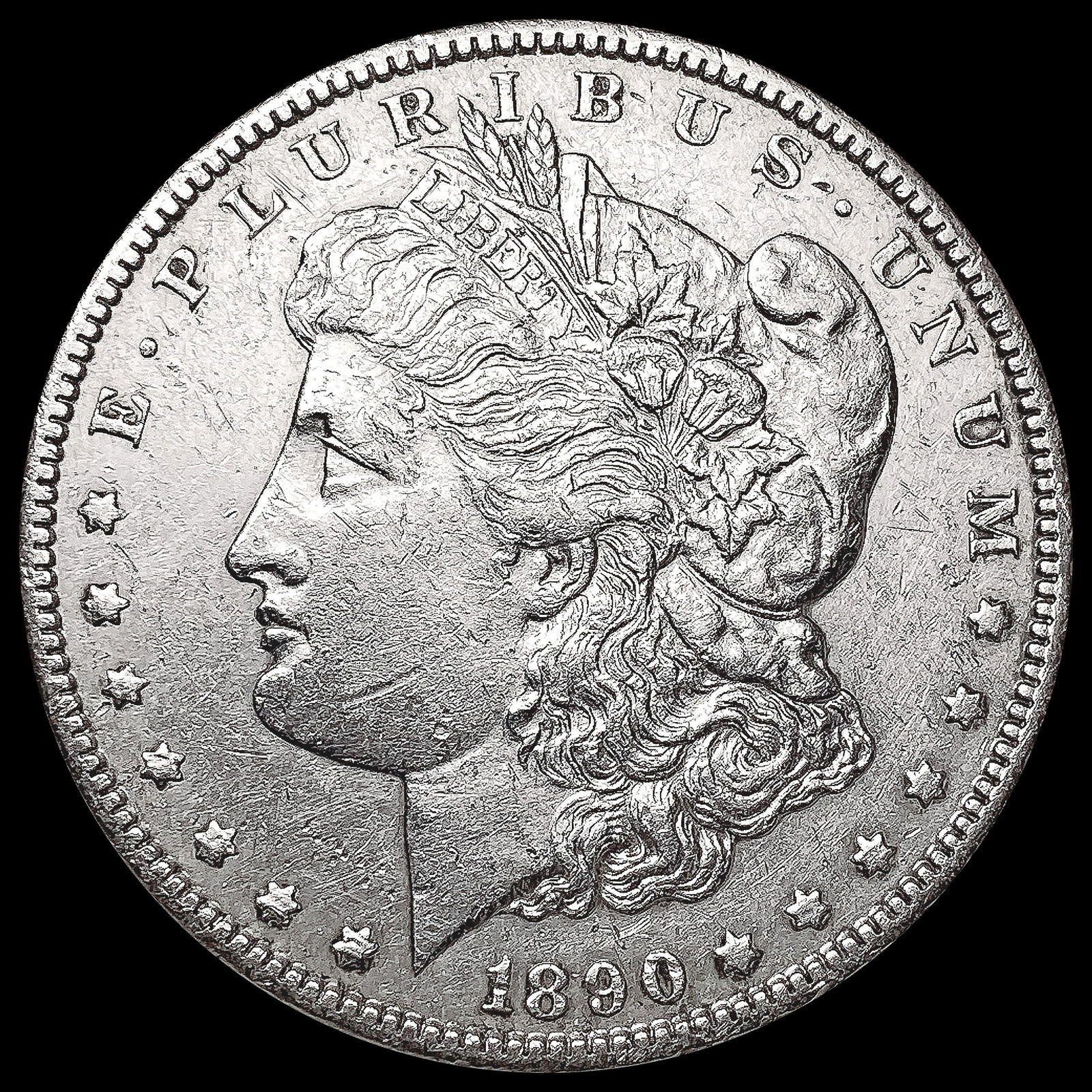 1890-CC Morgan Silver Dollar CLOSELY UNCIRCULATED (1 of 2)