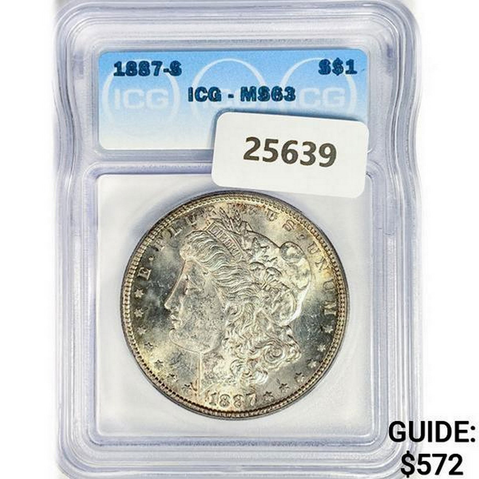 1887-S Morgan Silver Dollar ICG MS63 (1 of 2)