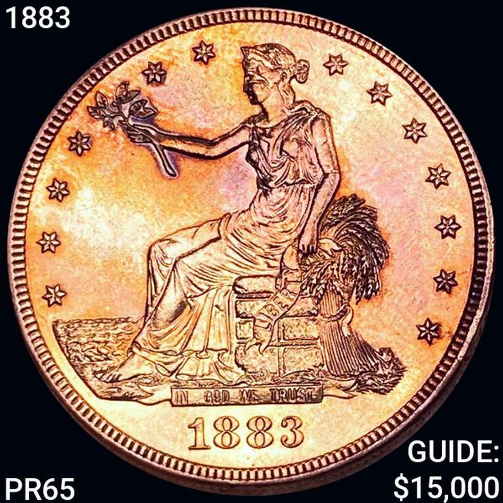 1883 Silver Trade Dollar CHOICE PROOF (1 of 2)