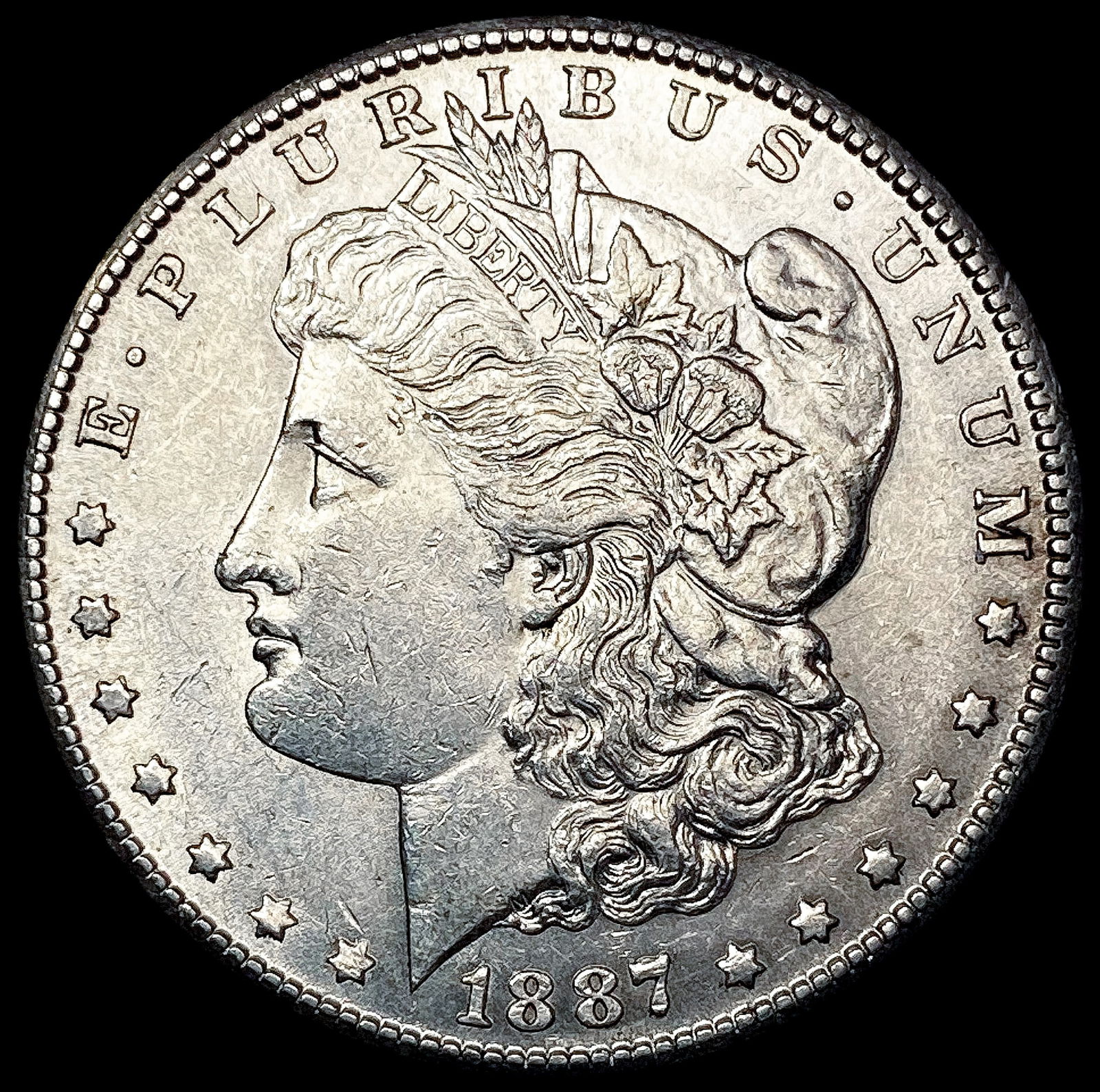 1887-S Morgan Silver Dollar CHOICE AU (1 of 2)