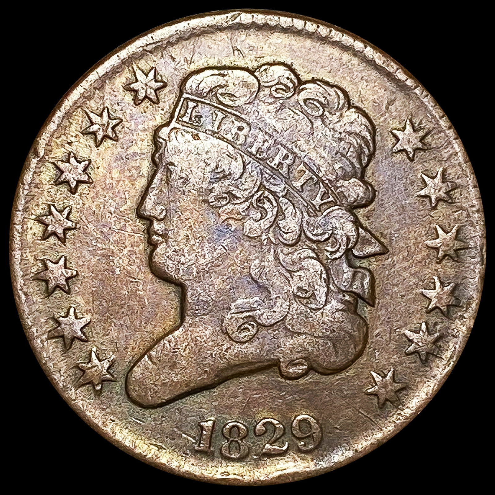 1829 Classic Head Half Cent CLOSELY UNCIRCULATED (1 of 2)