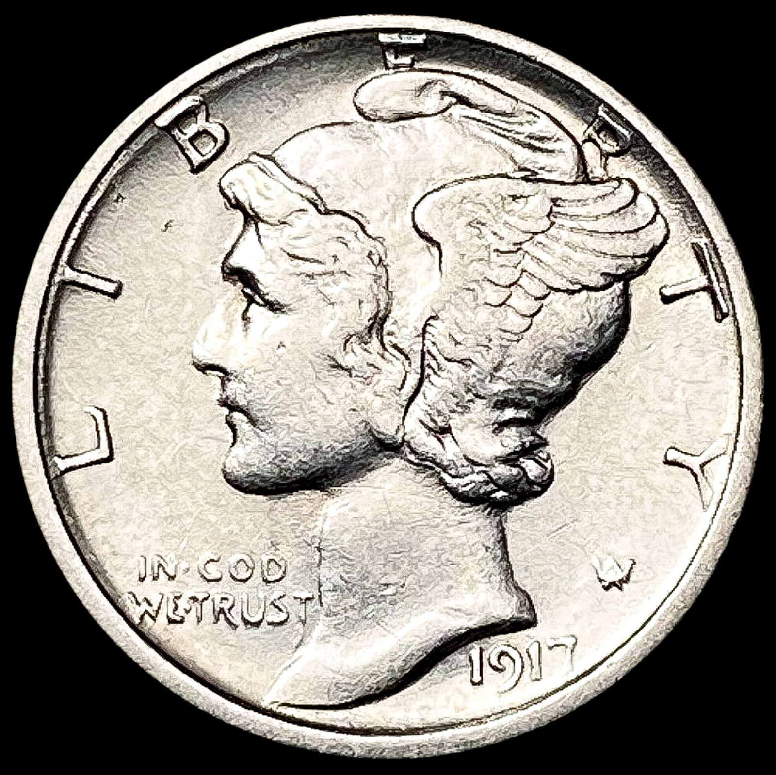 1917-S Mercury Dime UNCIRCULATED (1 of 2)