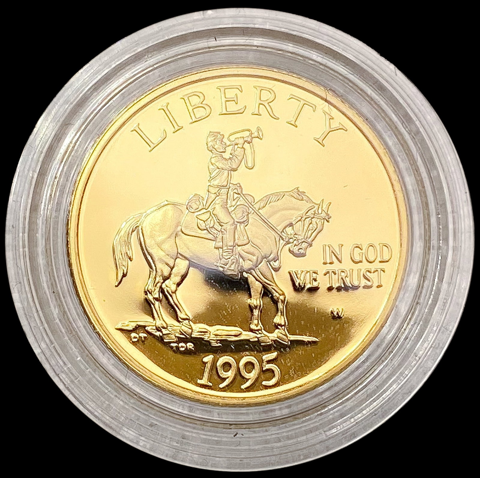 1995-W US .25oz Gold Commem $5 GEM PROOF: 1995-W US .25oz Gold Commem $5 GEM PROOF