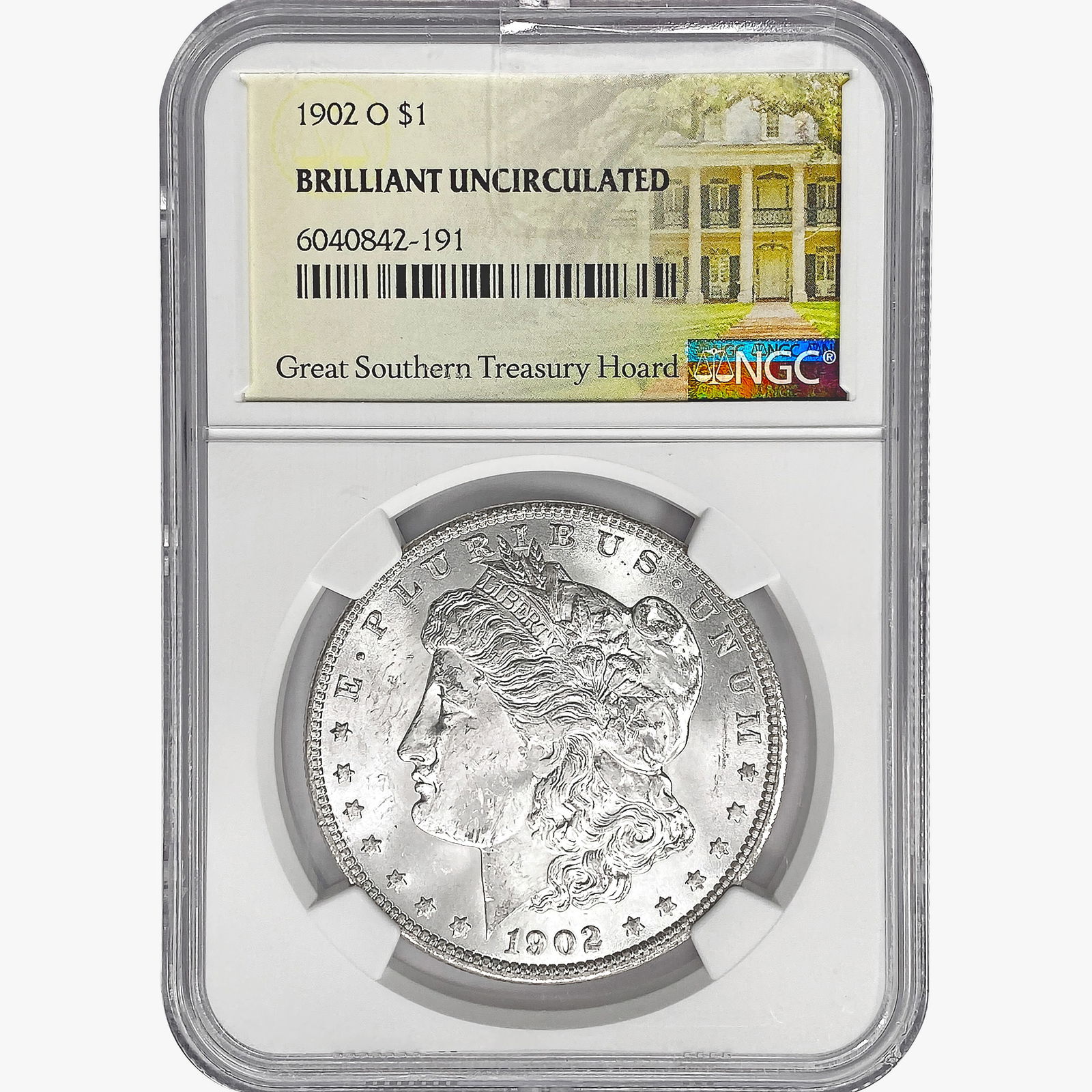 1902-O Morgan Silver Dollar NGC BU (1 of 2)