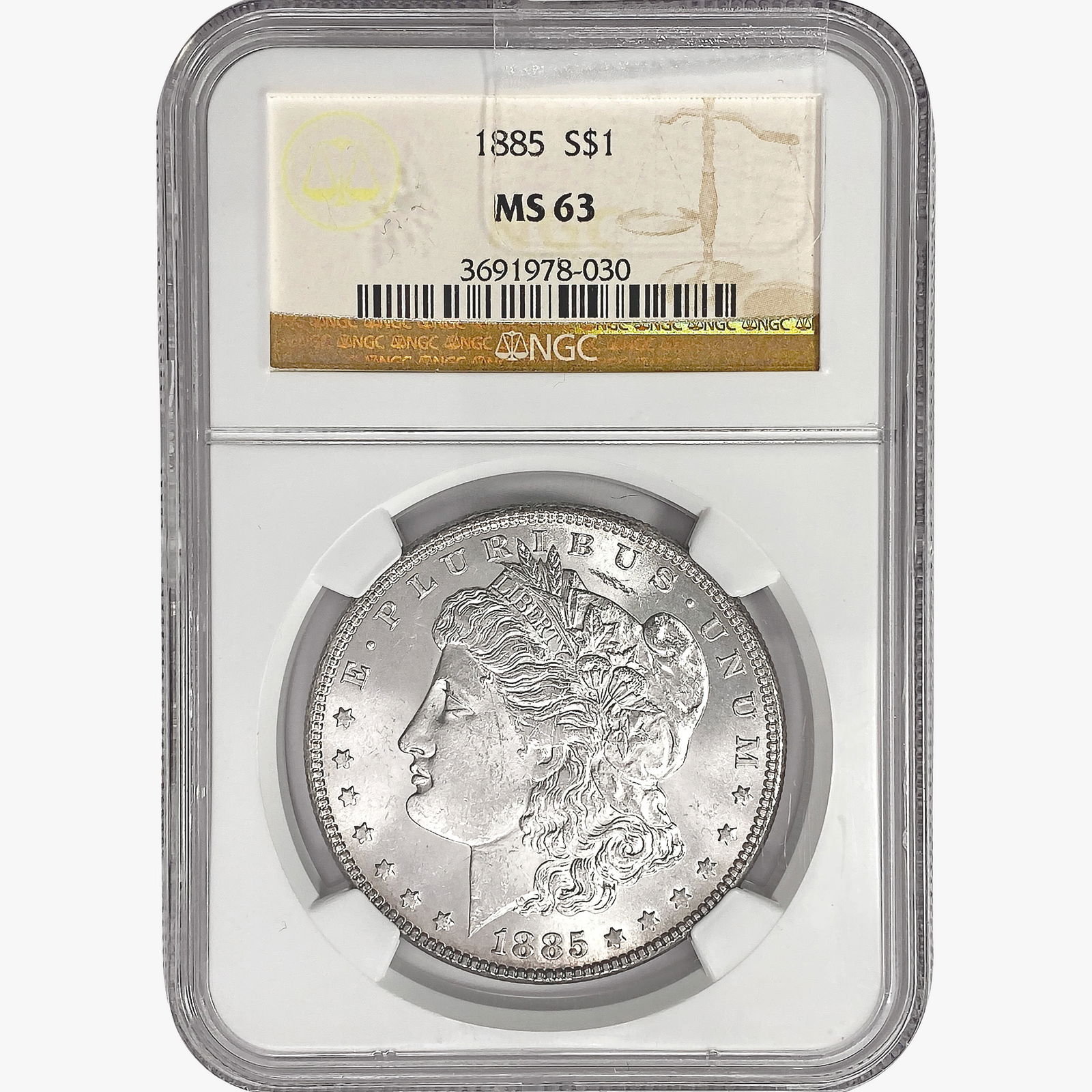 1885 Morgan Silver Dollar NGC MS63 (1 of 2)