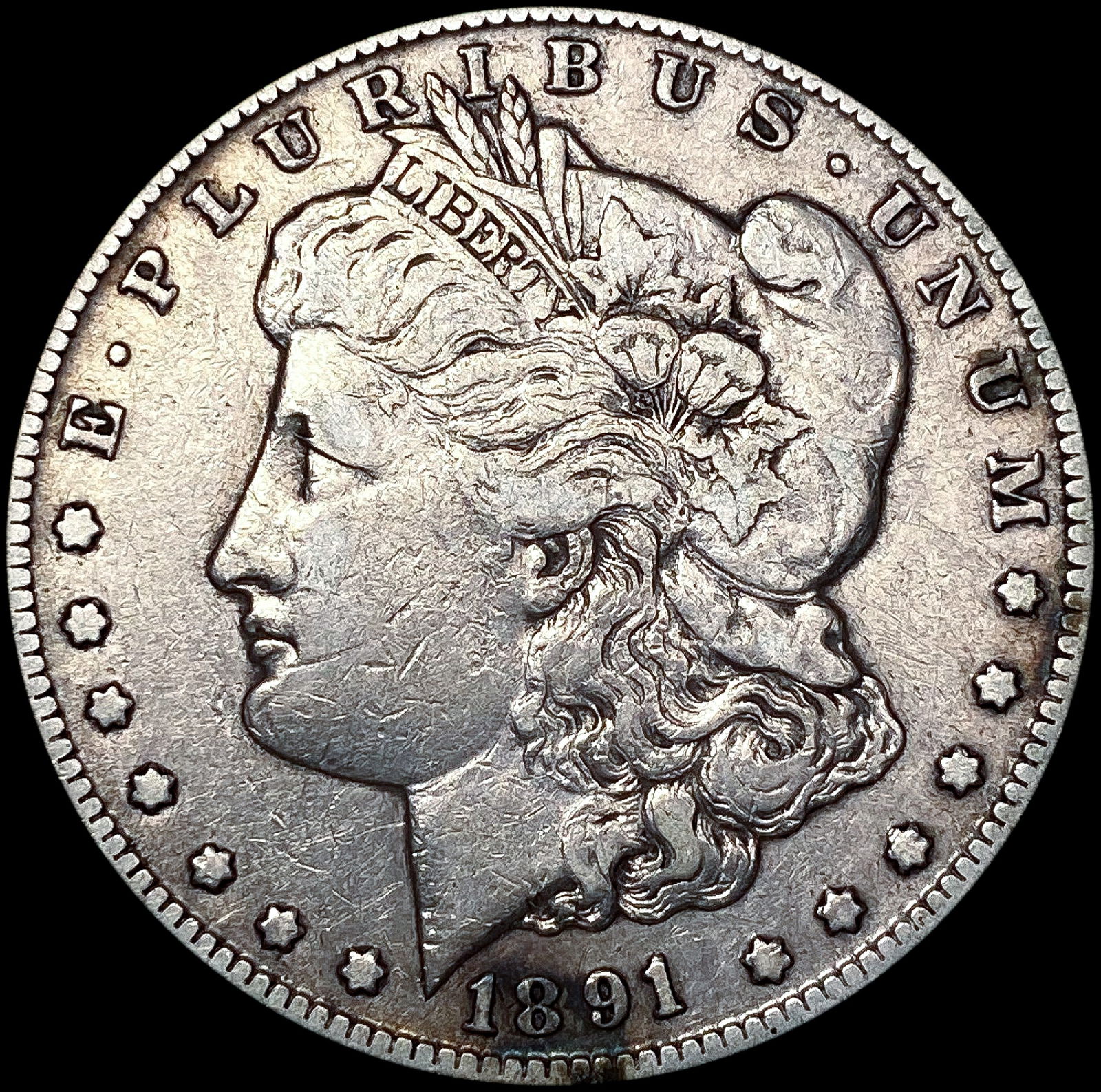 1891-CC Morgan Silver Dollar LIGHTLY CIRCULATED (1 of 2)