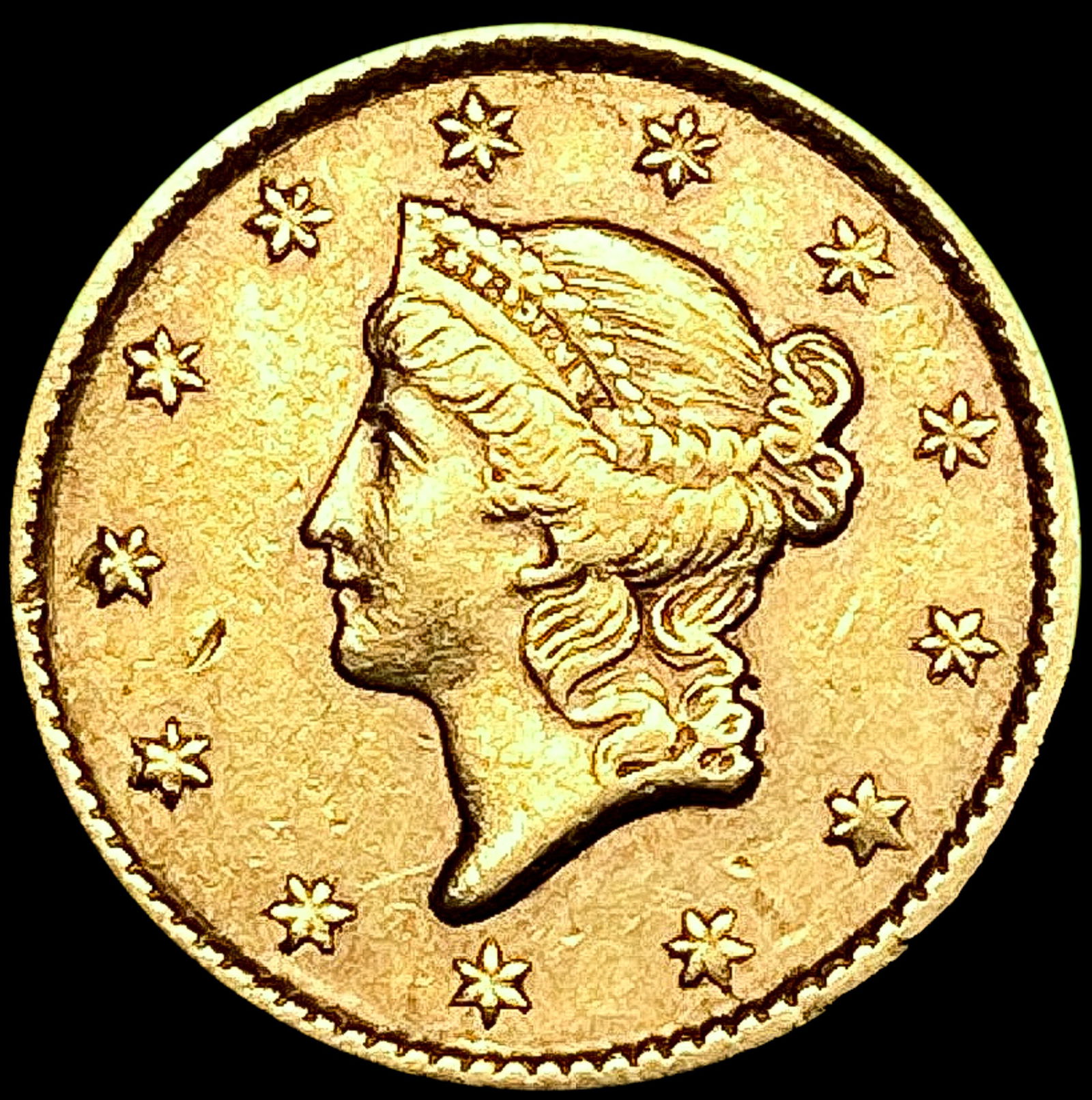 1853 Rare Gold Dollar CLOSELY UNCIRCULATED (1 of 2)