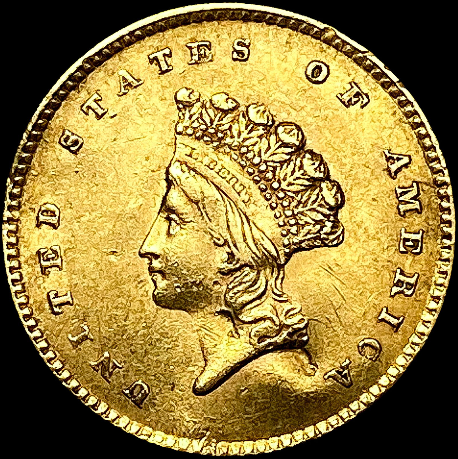 1854 Rare Gold Dollar LIGHTLY CIRCULATED (1 of 2)