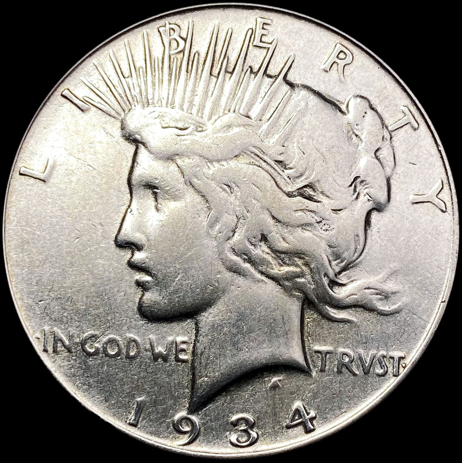 1934-D Silver Peace Dollar LIGHTLY CIRCULATED (1 of 2)