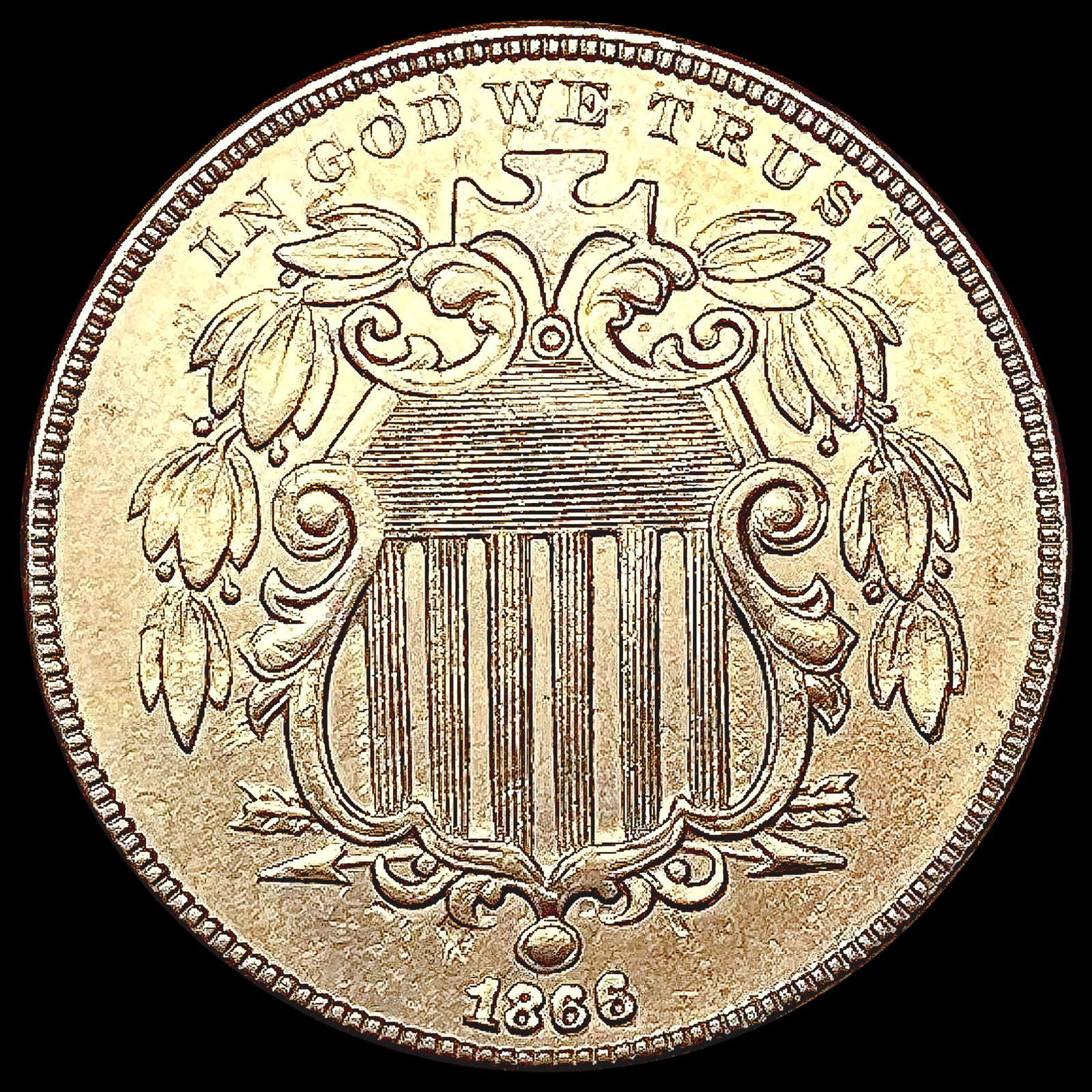 1866 Rays Shield Nickel UNCIRCULATED (1 of 2)
