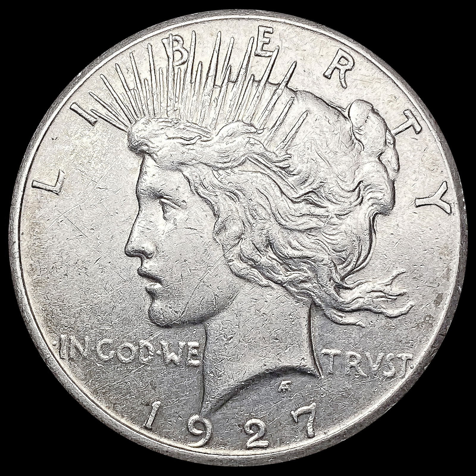 1927 Silver Peace Dollar CLOSELY UNCIRCULATED (1 of 2)