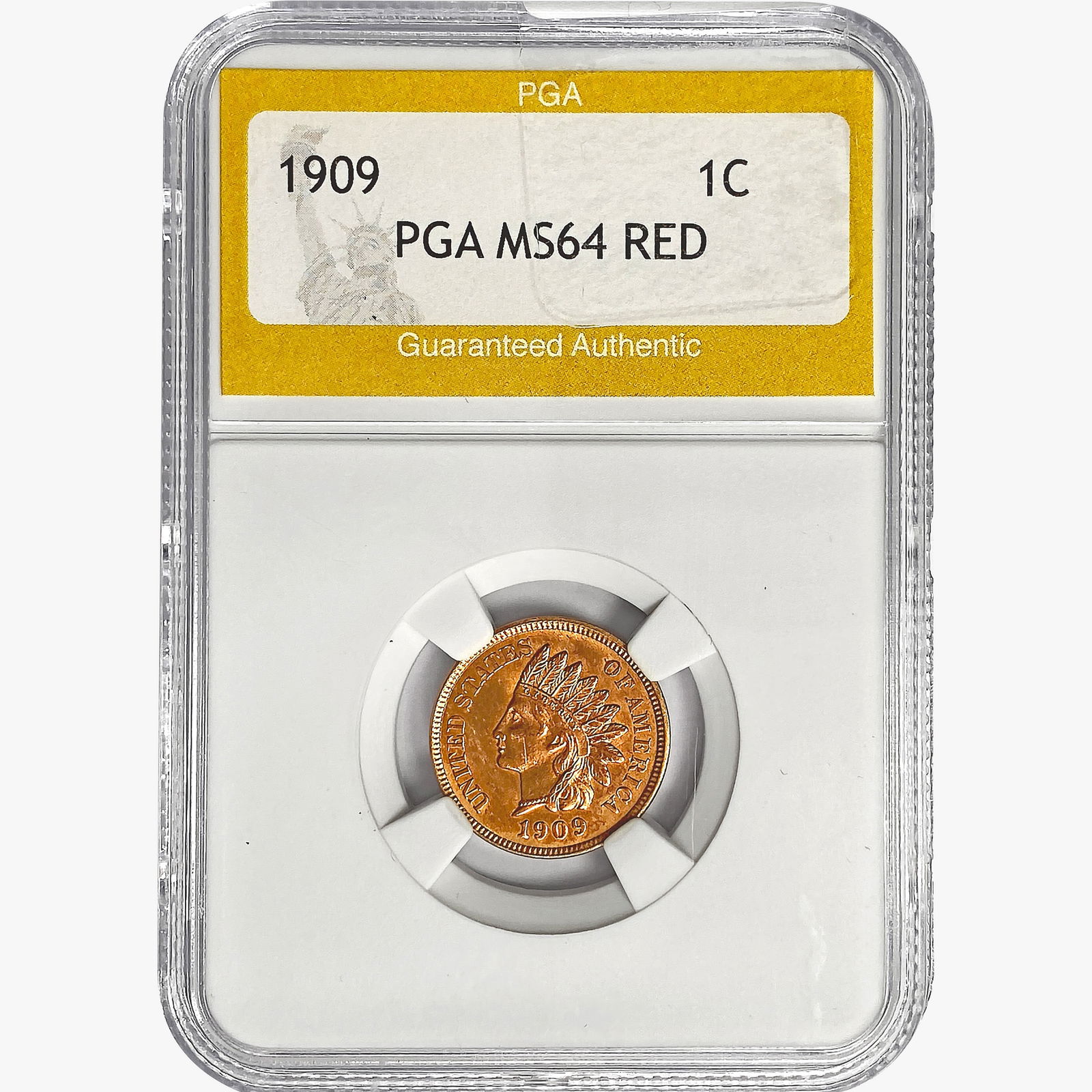 1909 Indian Head Cent PGA MS64 RED (1 of 2)