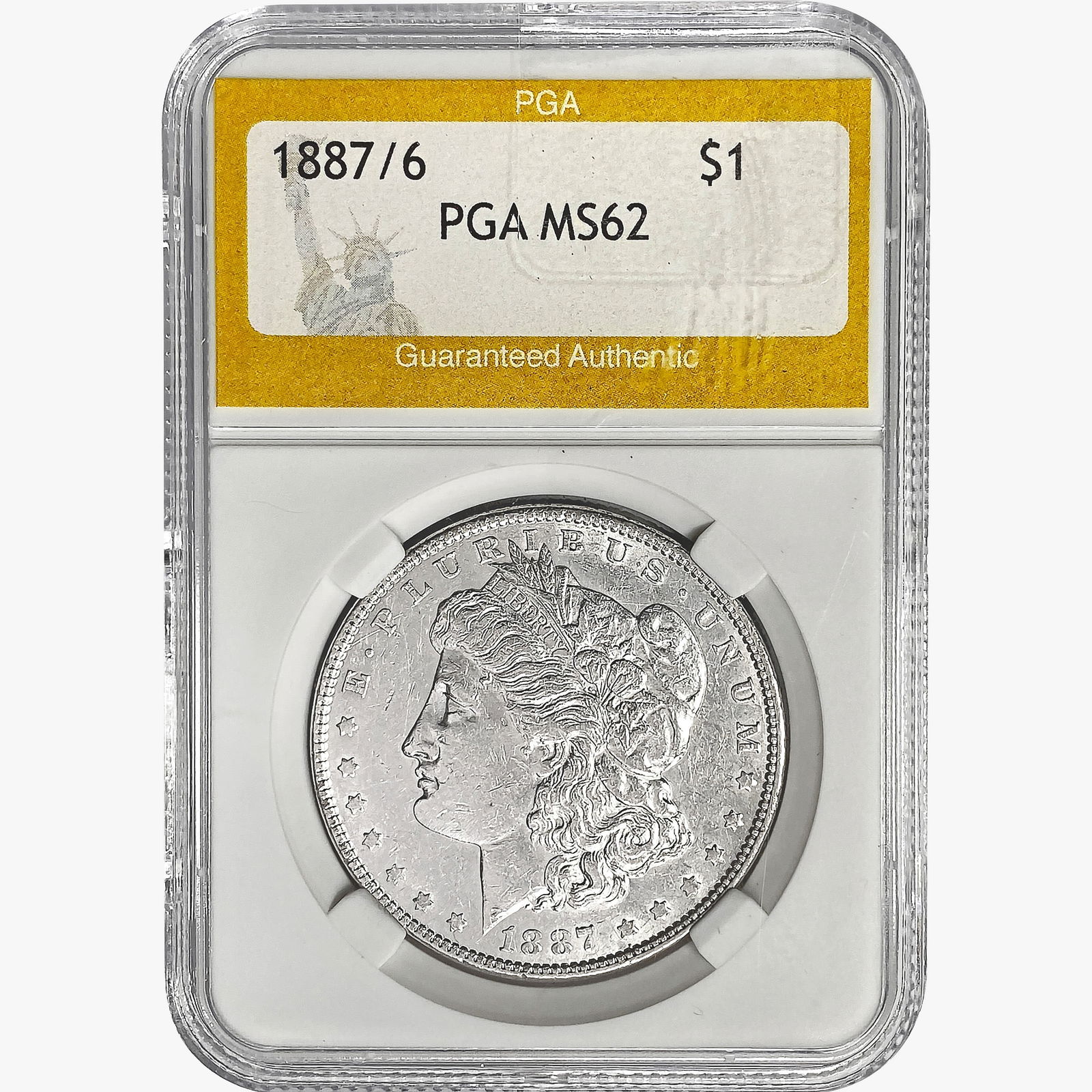 1887/6 Morgan Silver Dollar PGA MS62 (1 of 2)