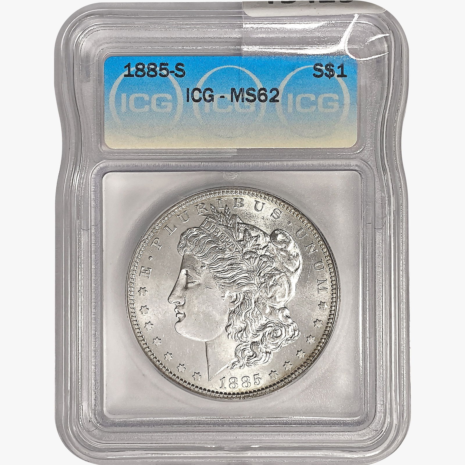1885-S Morgan Silver Dollar ICG MS62 (1 of 2)