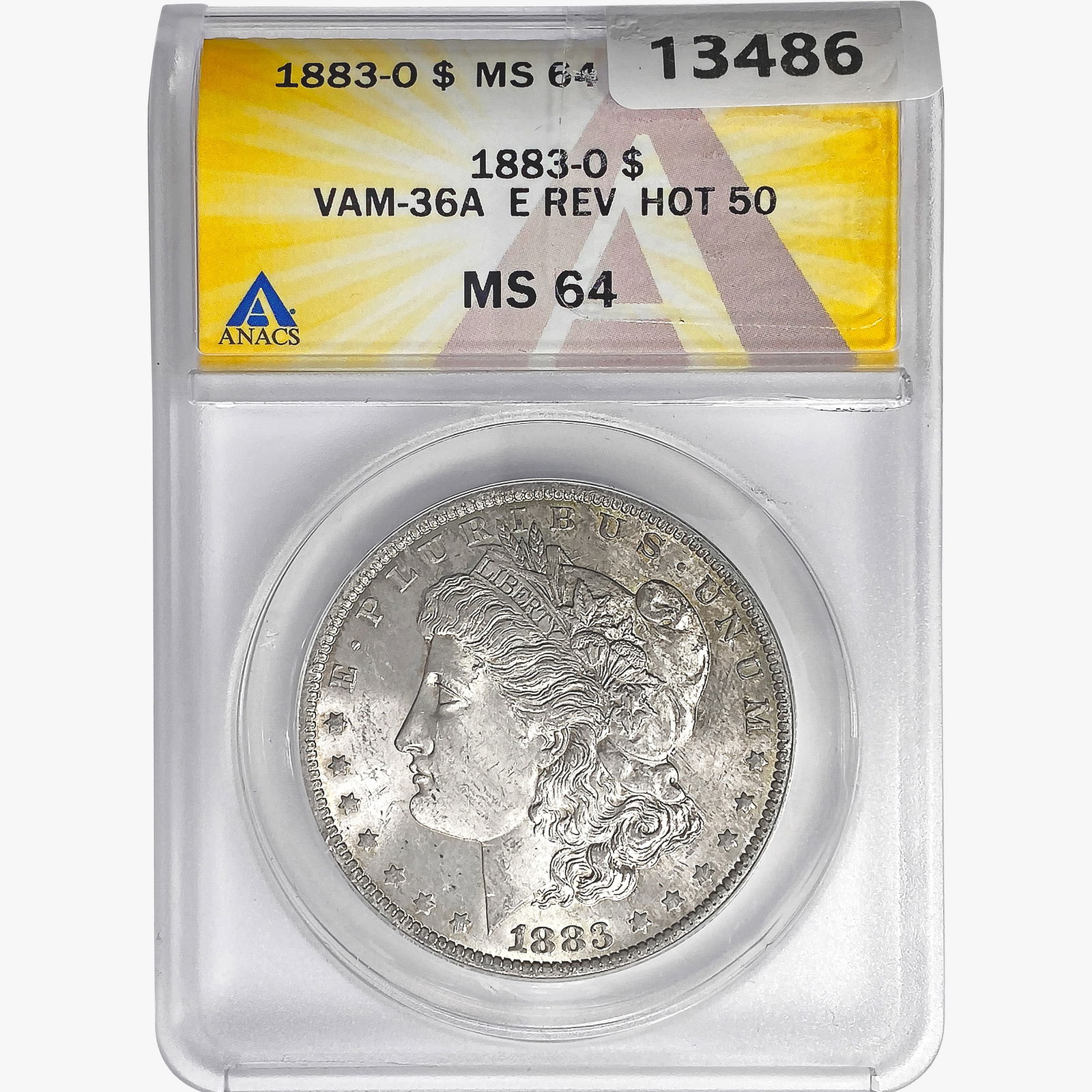 1883-O Morgan Silver Dollar ANACS MS64 VAM-36A E R (1 of 2)