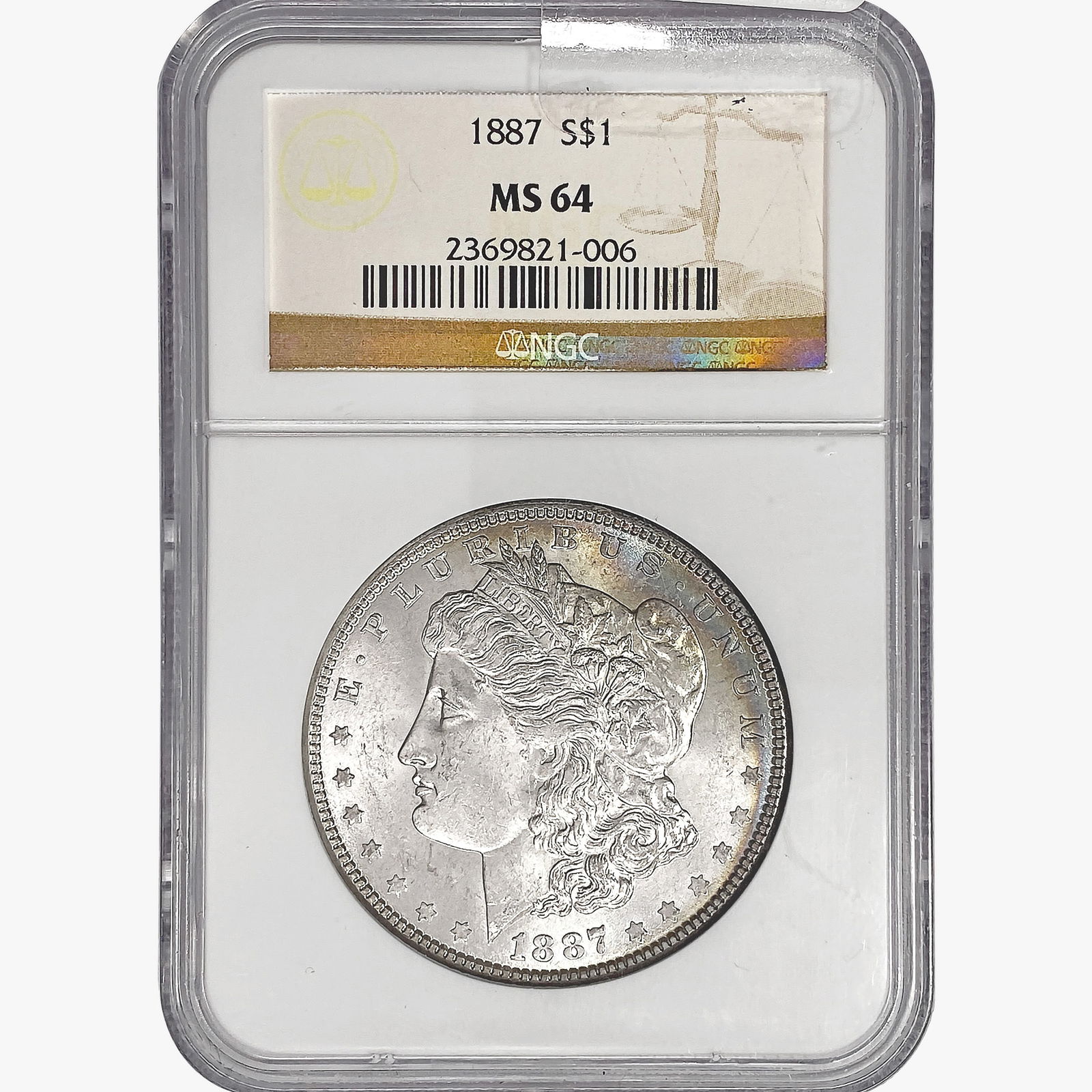 1887 Morgan Silver Dollar NGC MS64 (1 of 2)