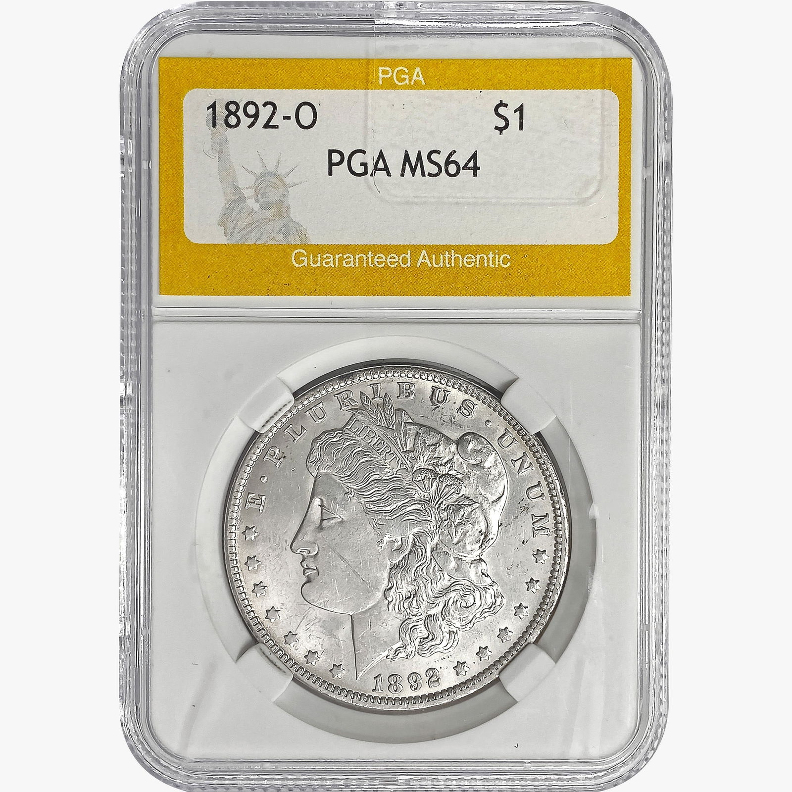 1892-O Morgan Silver Dollar PGA MS64 (1 of 2)