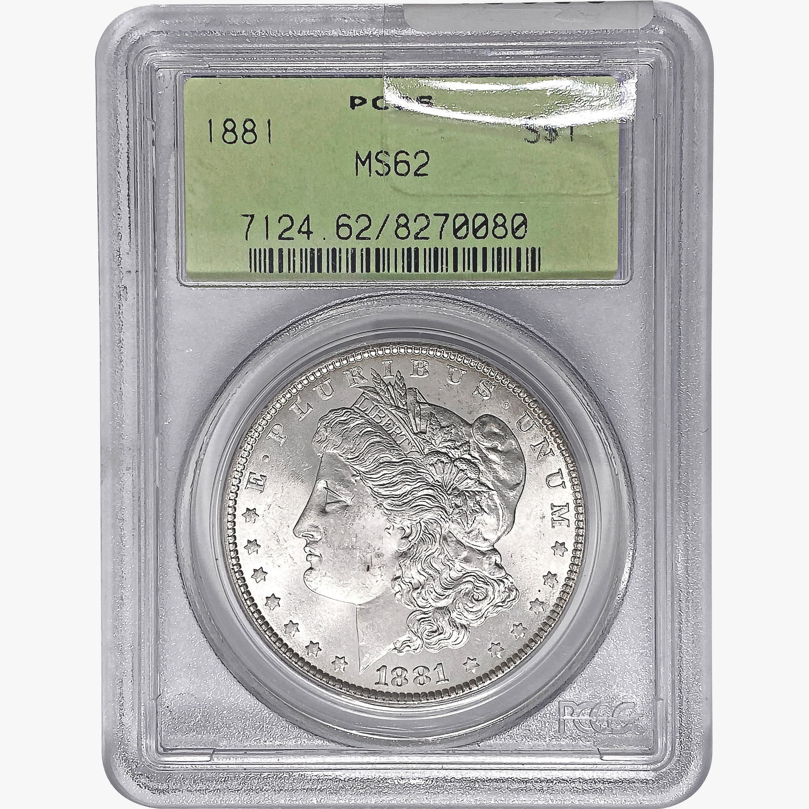 1881 Morgan Silver Dollar PCGS MS62 (1 of 2)