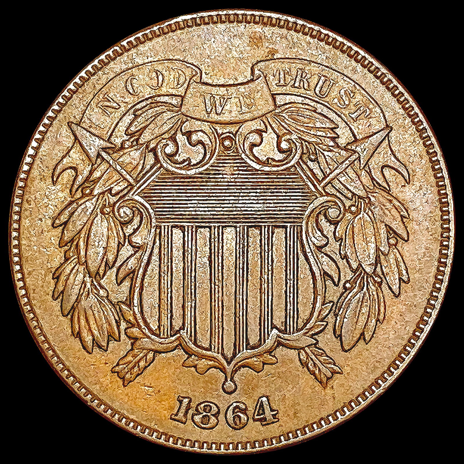 1864 Two Cent Piece CLOSELY UNCIRCULATED (1 of 2)