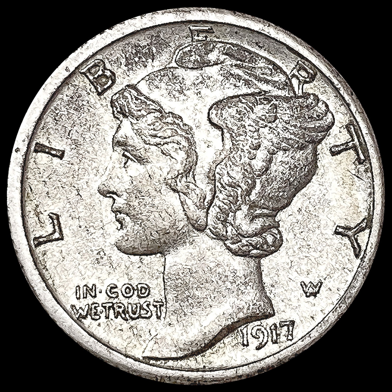 1917-S Mercury Dime UNCIRCULATED (1 of 2)