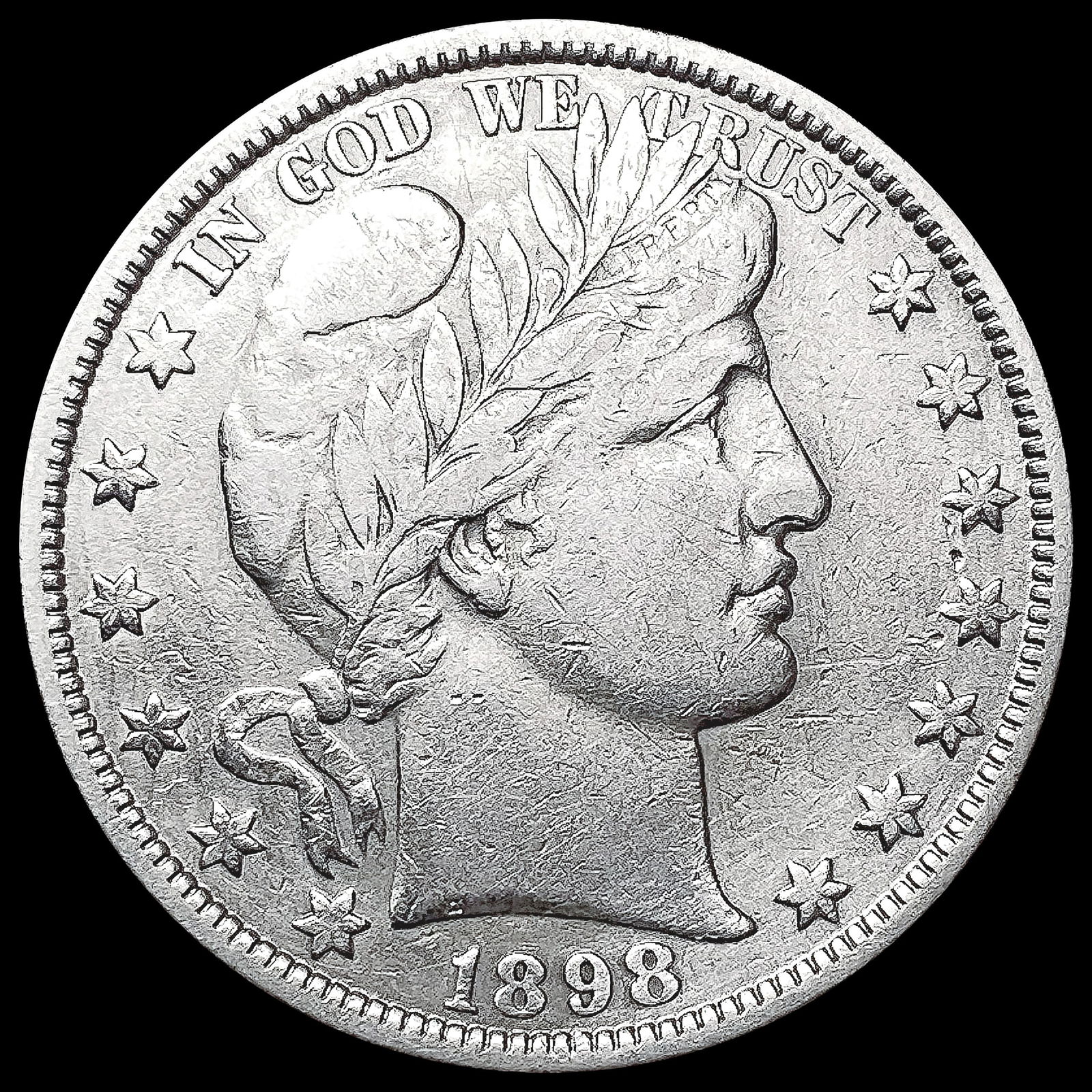 1898 Barber Half Dollar CLOSELY UNCIRCULATED (1 of 2)