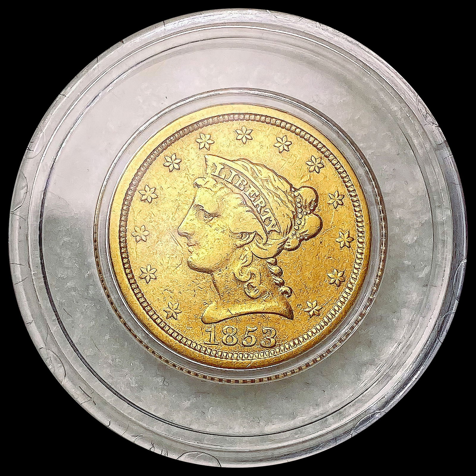 1853 $2.50 Gold Quarter Eagle CLOSELY UNCIRCULATED (1 of 2)