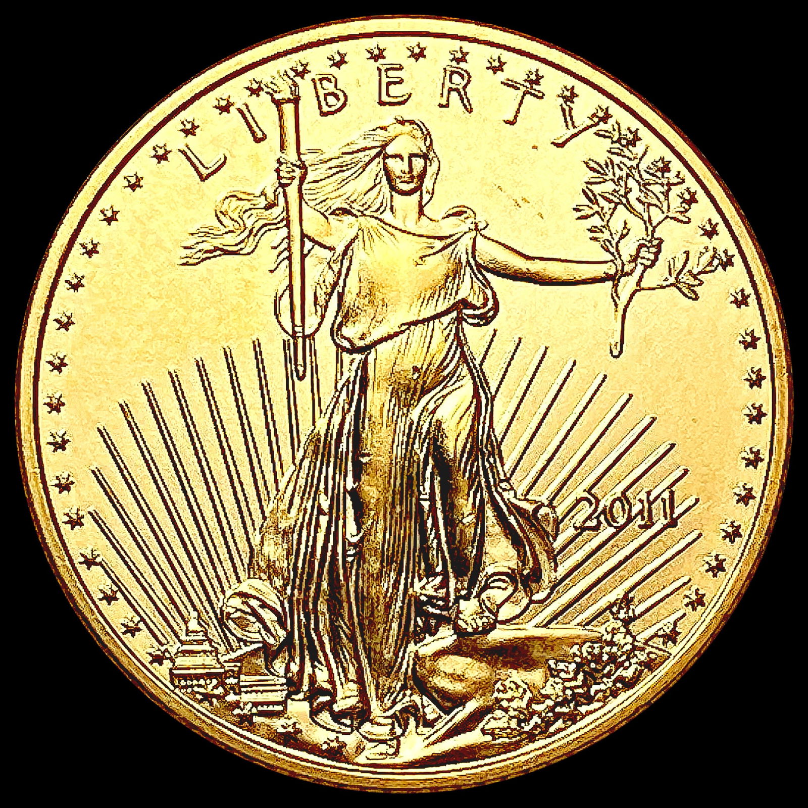 2011 US 1/10oz Gold $5 Eagle SUPERB GEM BU (1 of 2)