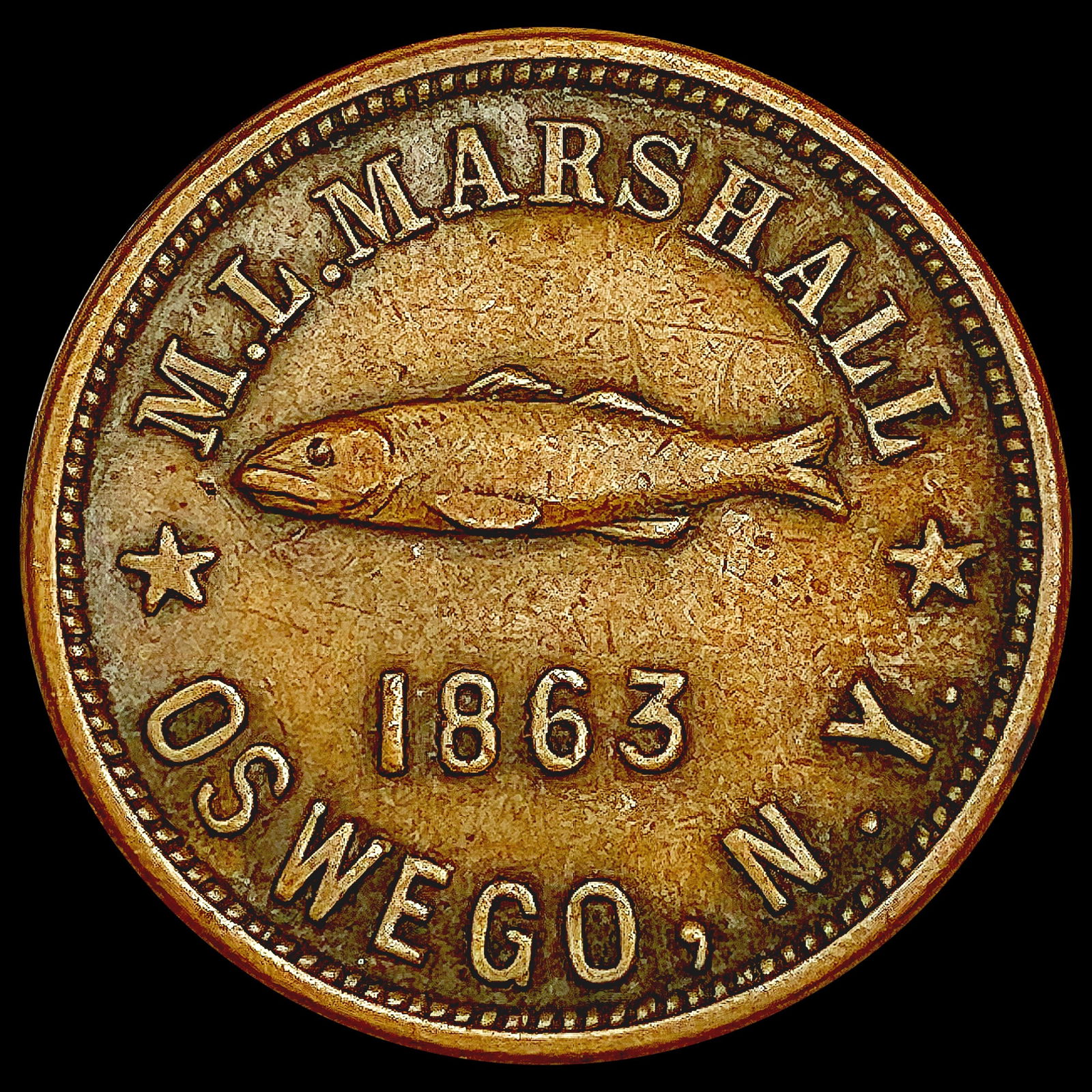 1863 Civil War Token HIGH GRADE (1 of 2)
