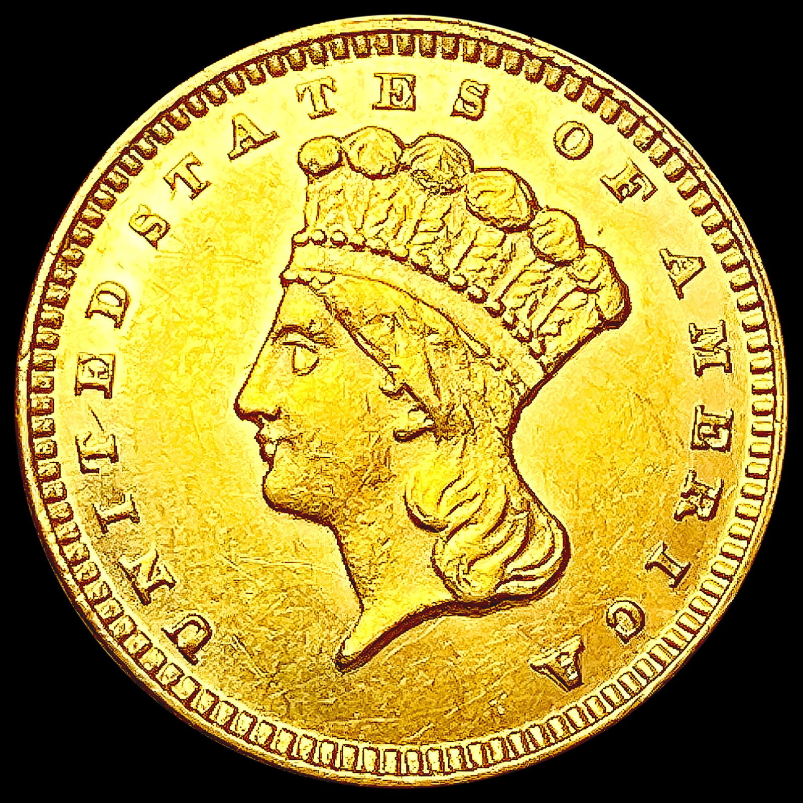 1874 Rare Gold Dollar CHOICE BU (1 of 2)