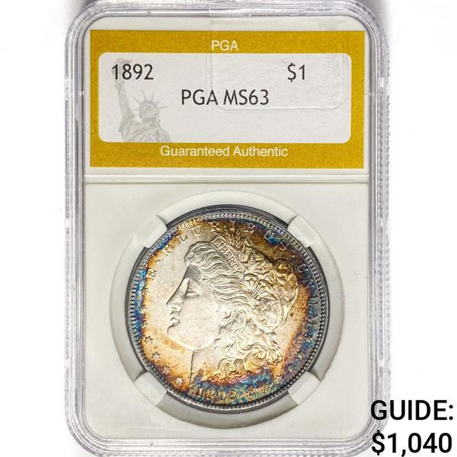 1892 Morgan Silver Dollar PGA MS63 (1 of 2)