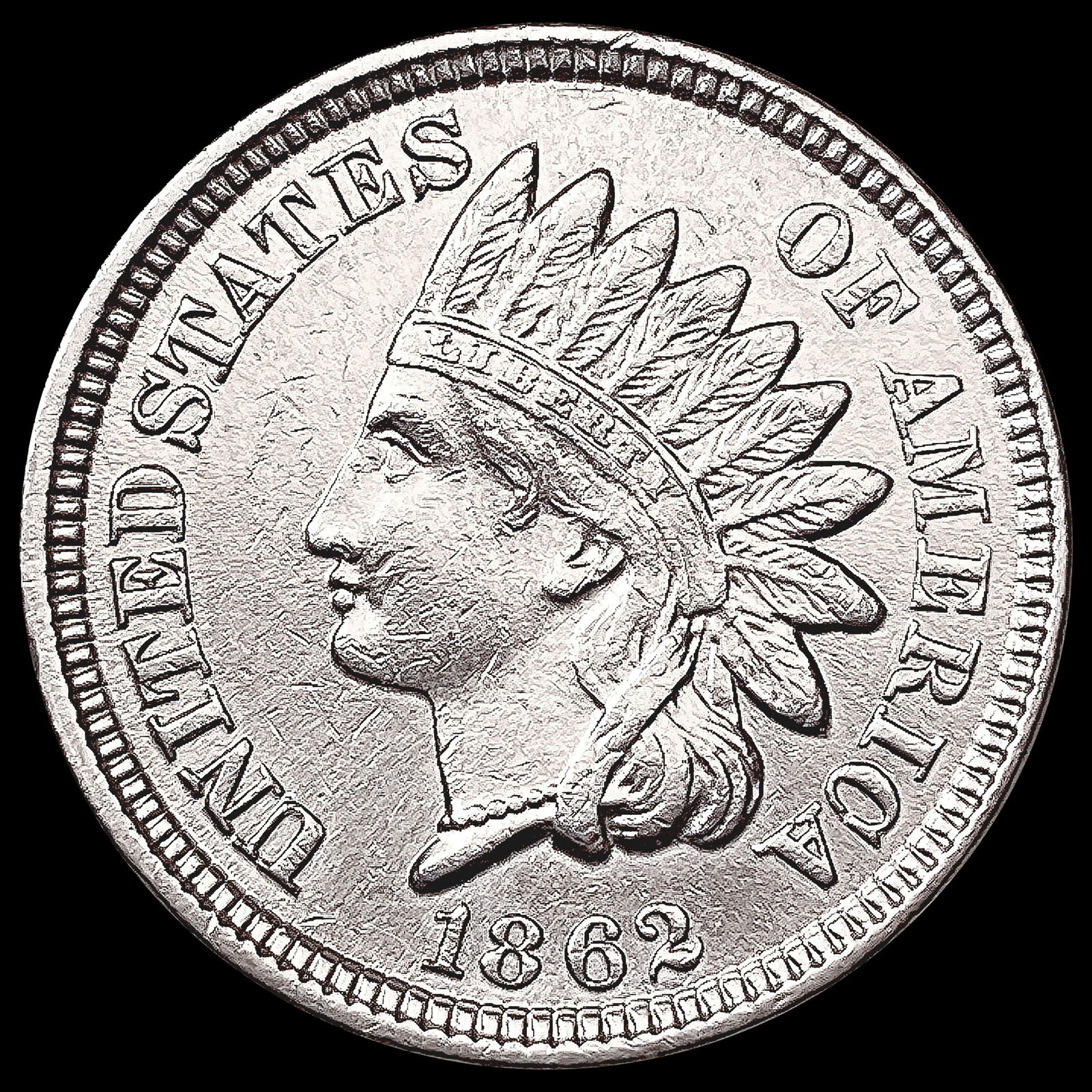 1862 Indian Head Cent UNCIRCULATED (1 of 2)