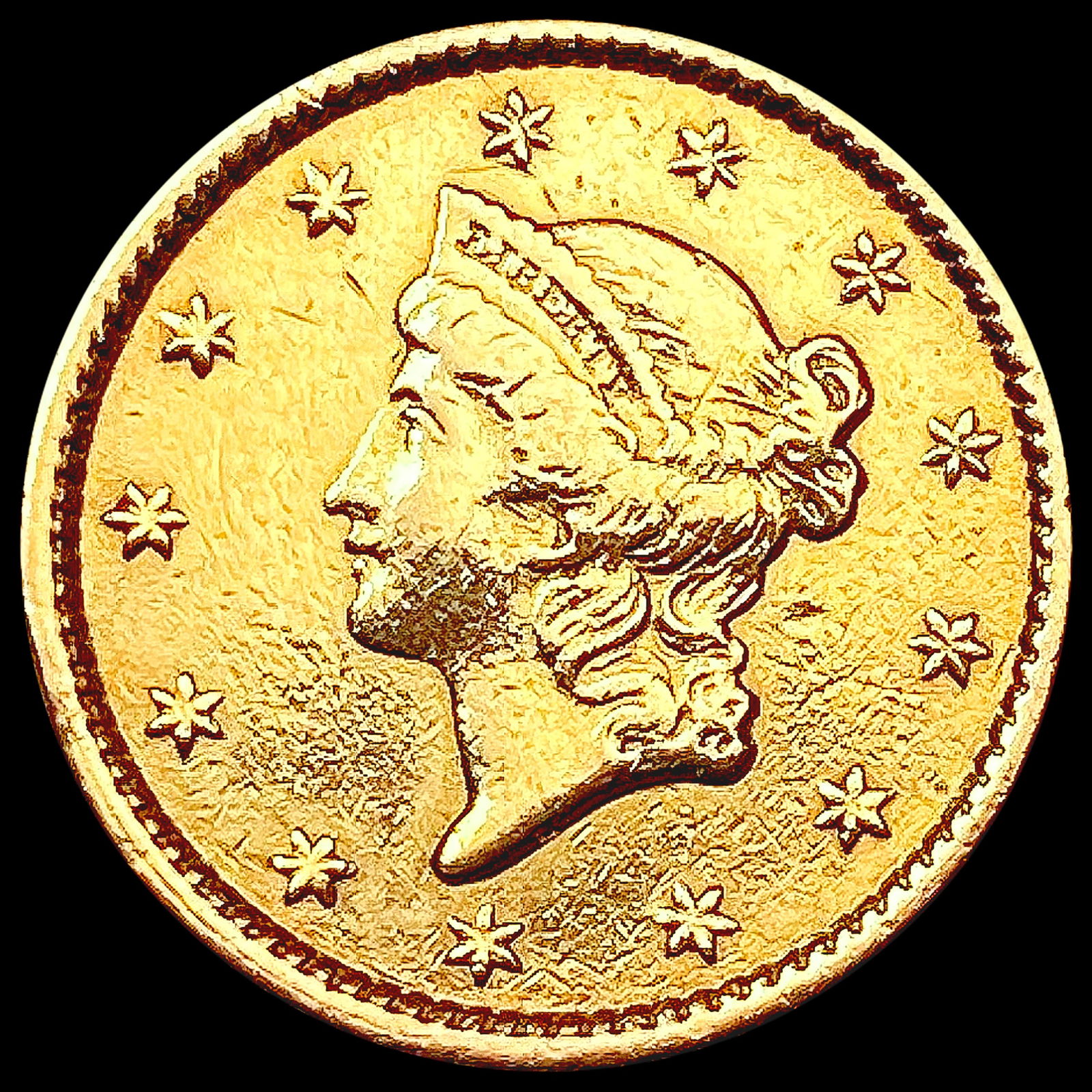 1853 Rare Gold Dollar CLOSELY UNCIRCULATED (1 of 2)