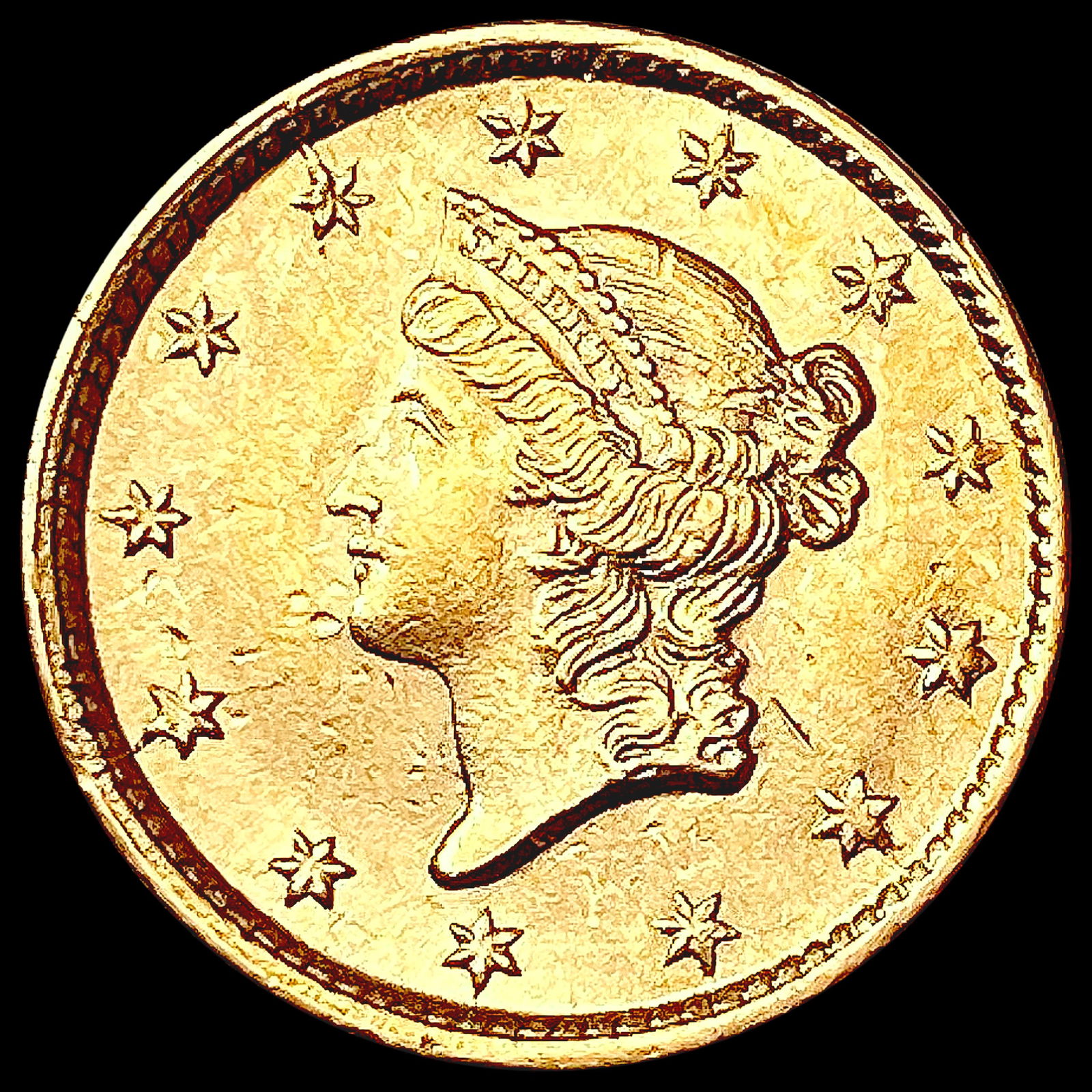 1854 Rare Gold Dollar UNCIRCULATED (1 of 2)