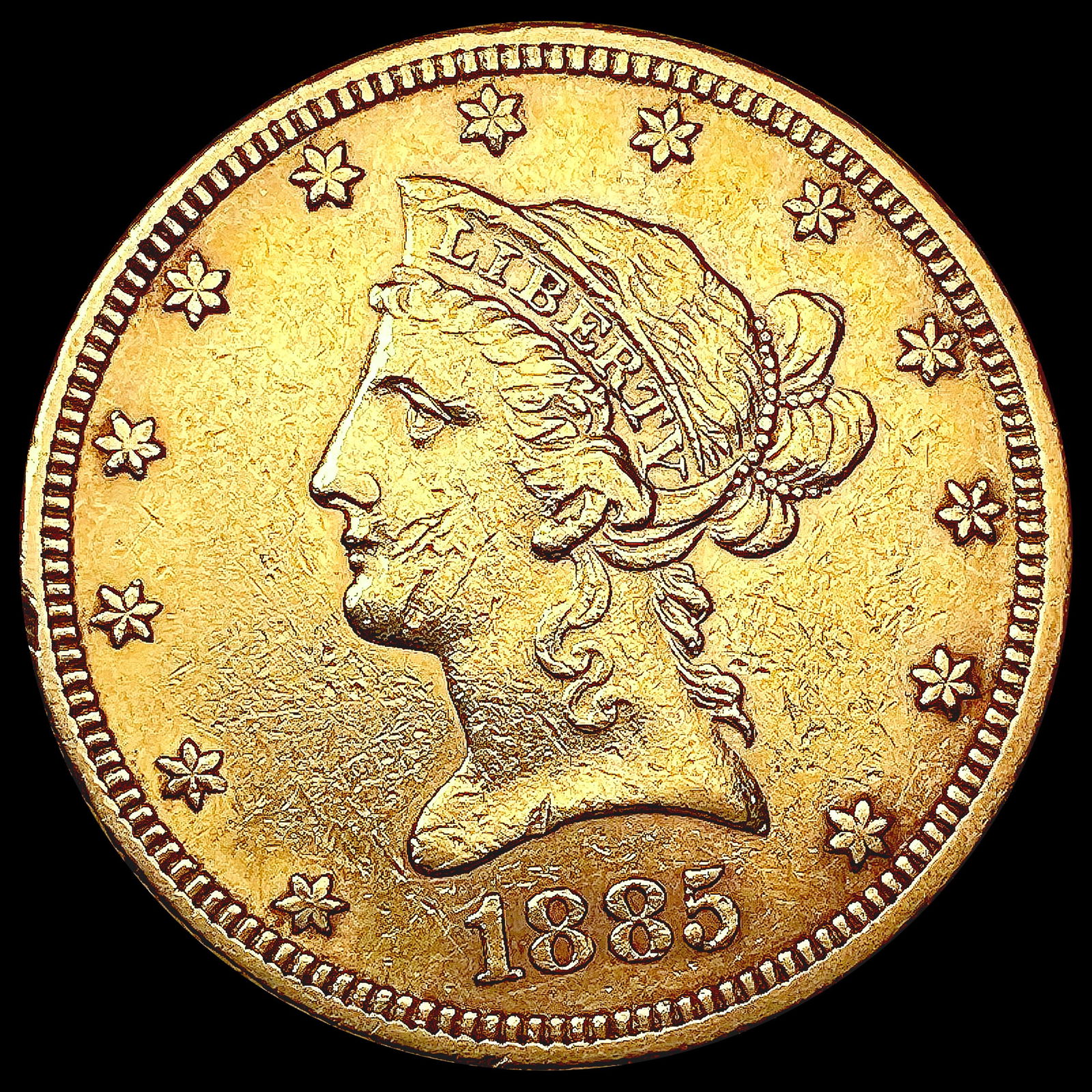 1885 $10 Gold Eagle HIGH GRADE (1 of 2)